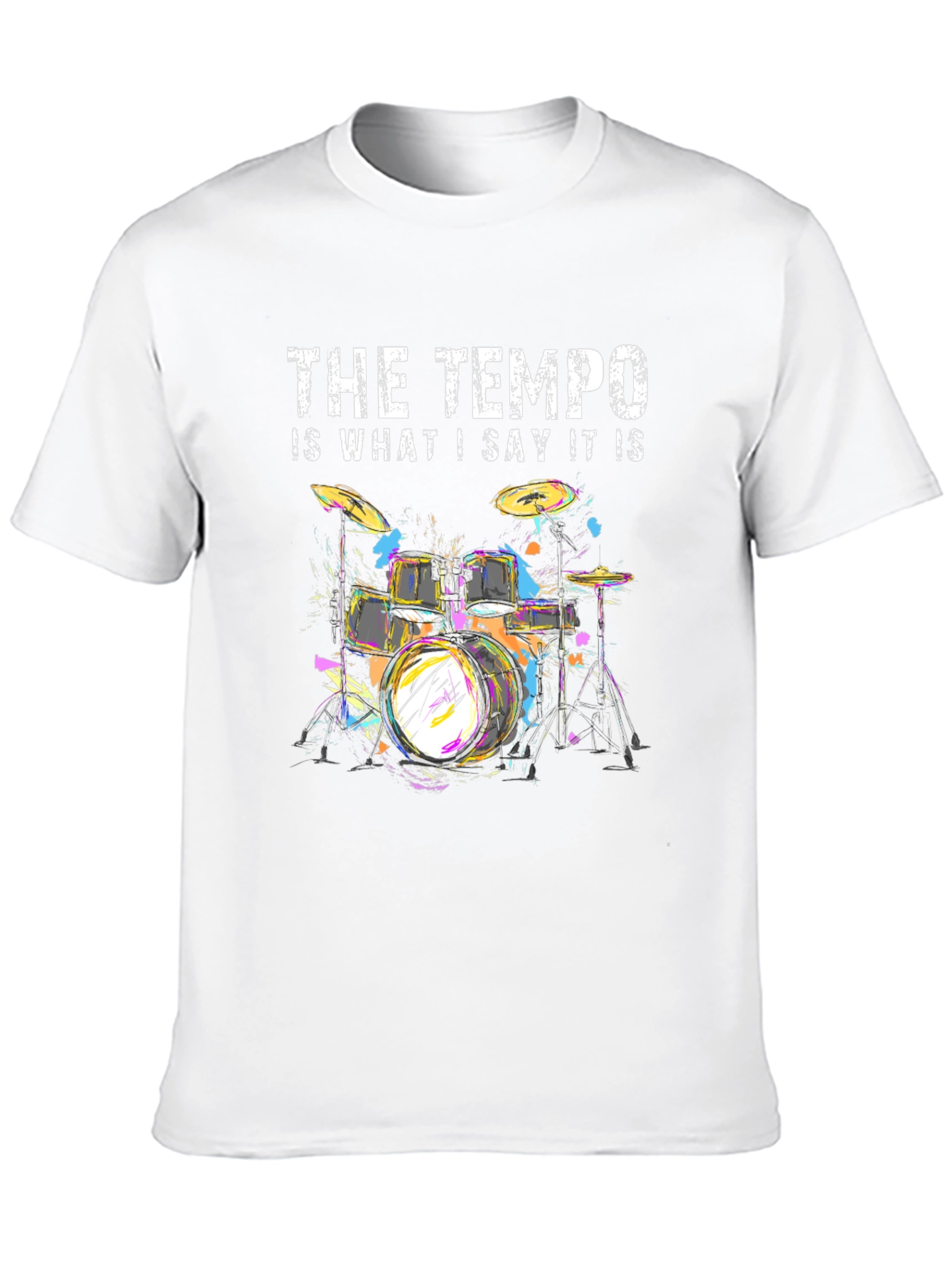 Tempo Drummer T-Shirt - Music Lover Tee