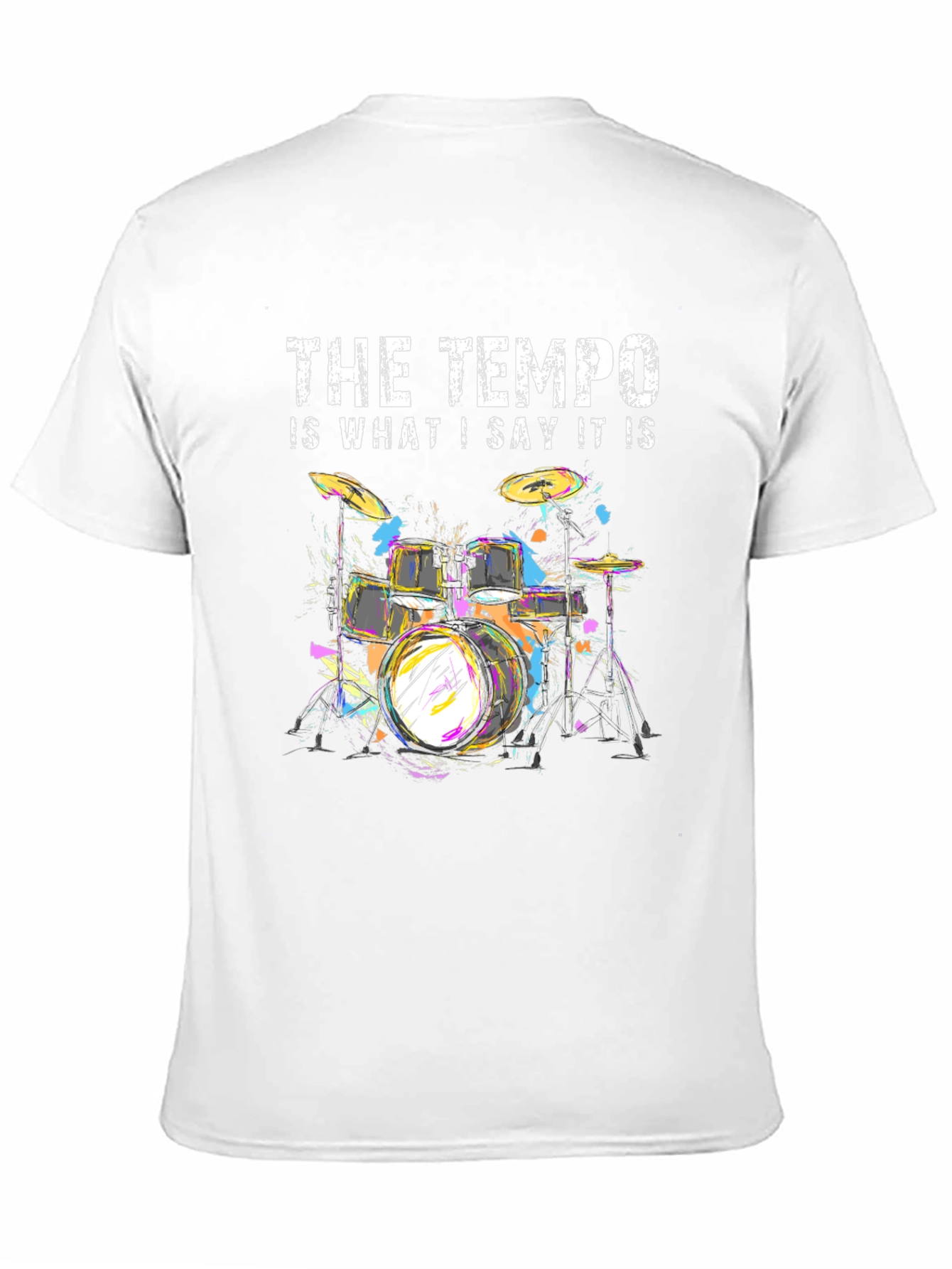 Tempo Drummer T-Shirt - Music Lover Tee