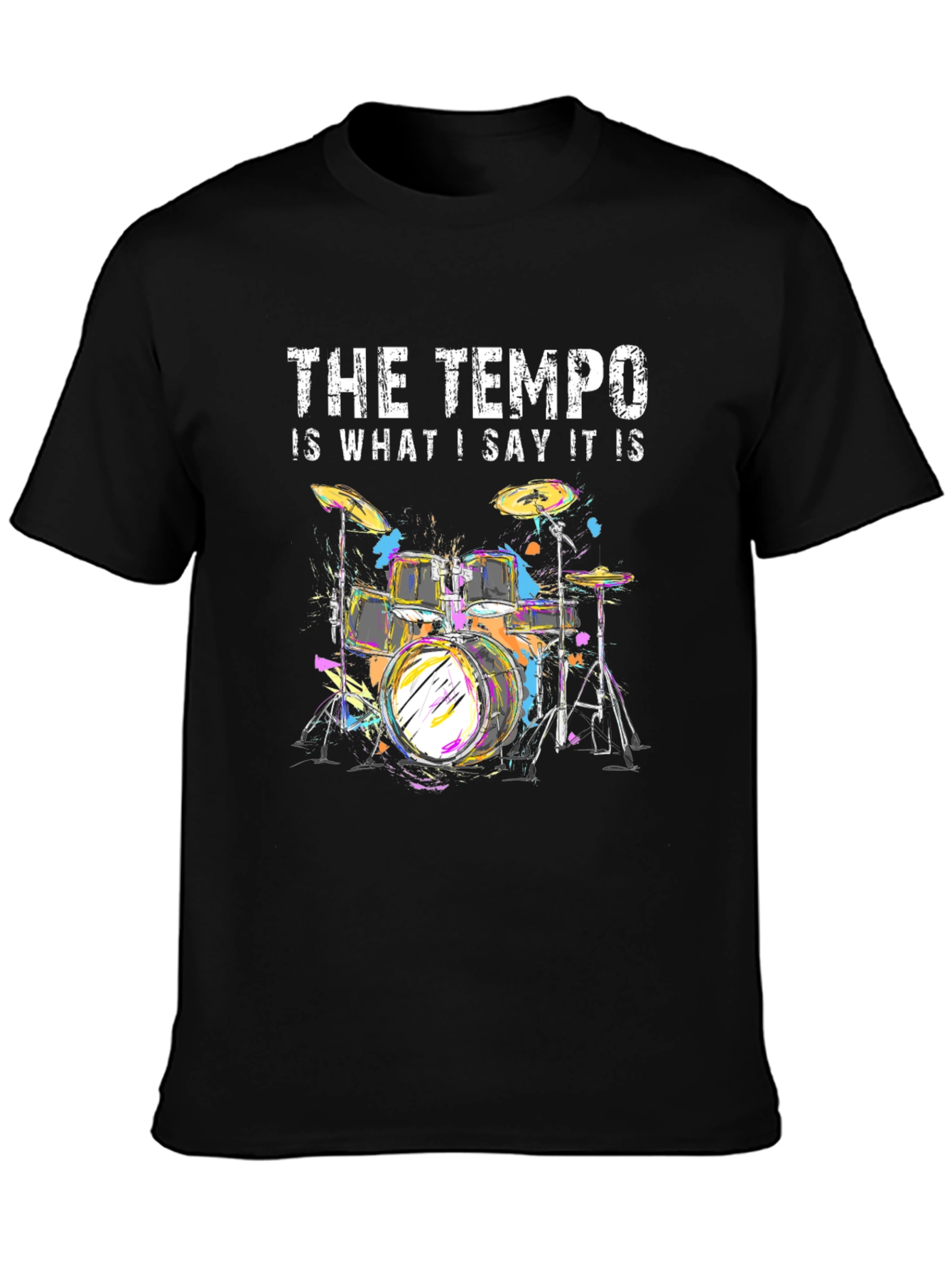 Tempo Drummer T-Shirt - Music Lover Tee