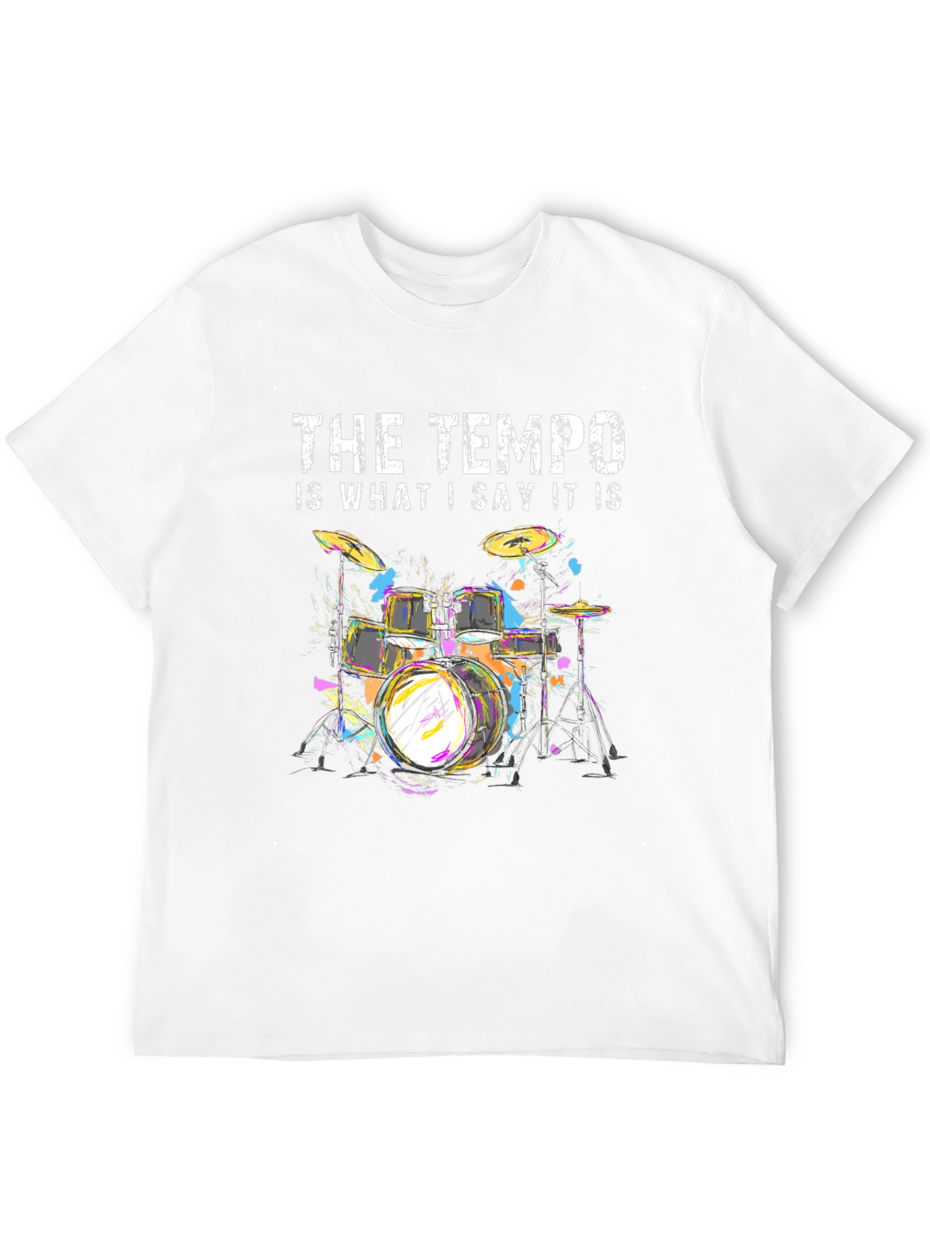 Tempo Drummer T-Shirt - Music Lover Tee