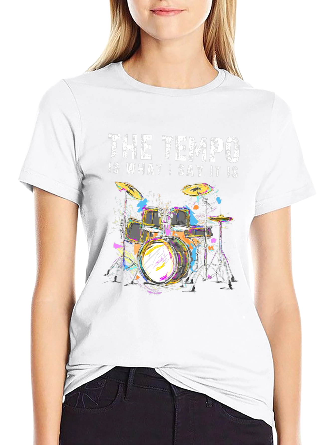 Tempo Drummer T-Shirt - Music Lover Tee