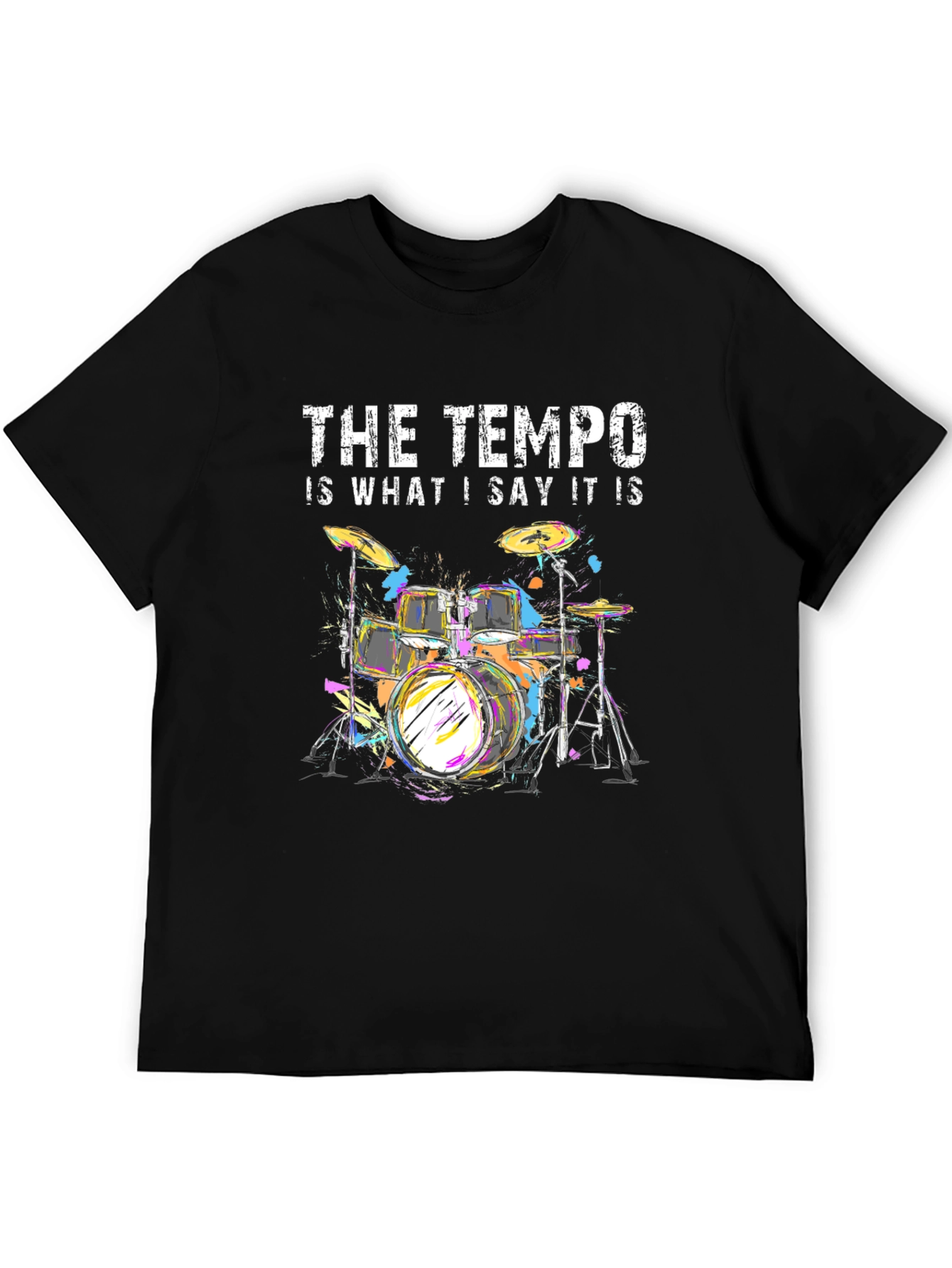 Tempo Drummer T-Shirt - Music Lover Tee