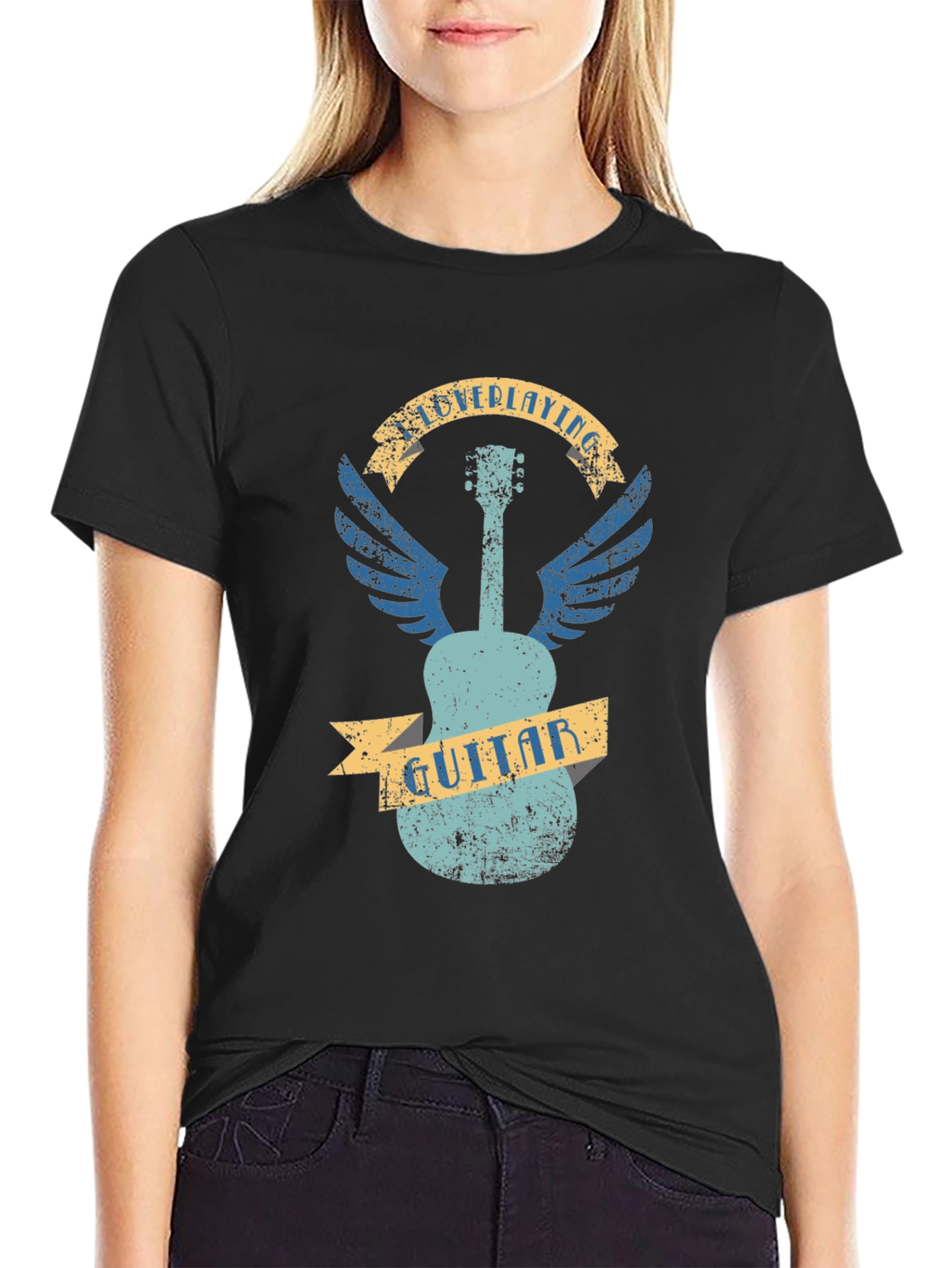 Guitar Wings Graphic T-Shirt