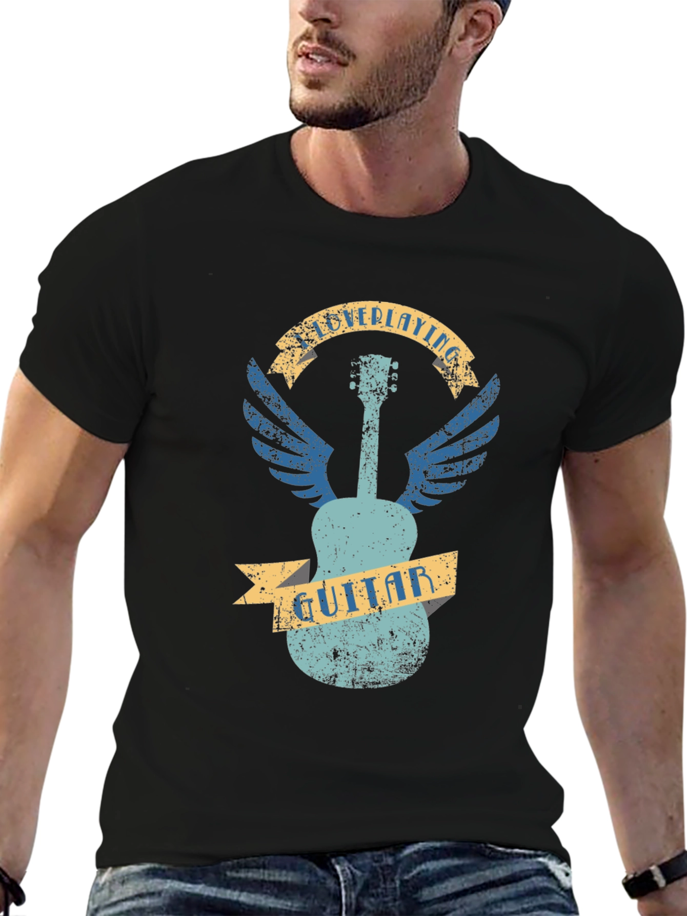 Guitar Wings Graphic T-Shirt