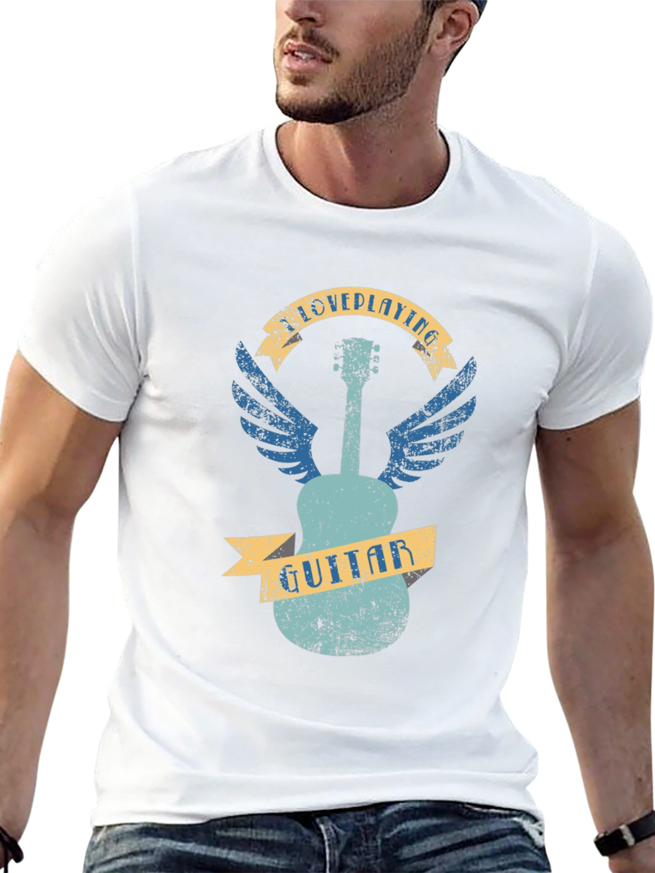 Guitar Wings Graphic T-Shirt