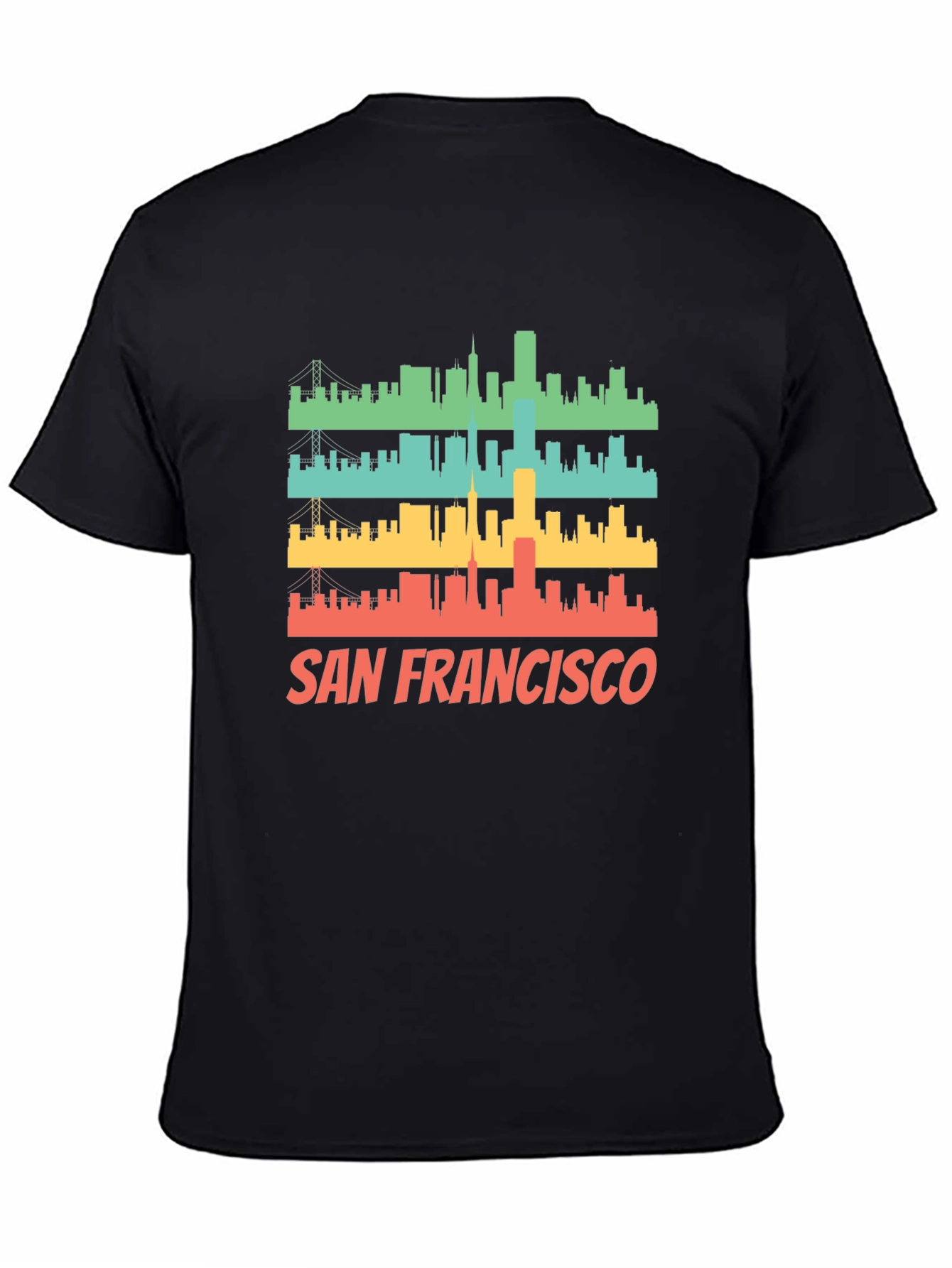 San Francisco Skyline Retro T-Shirt
