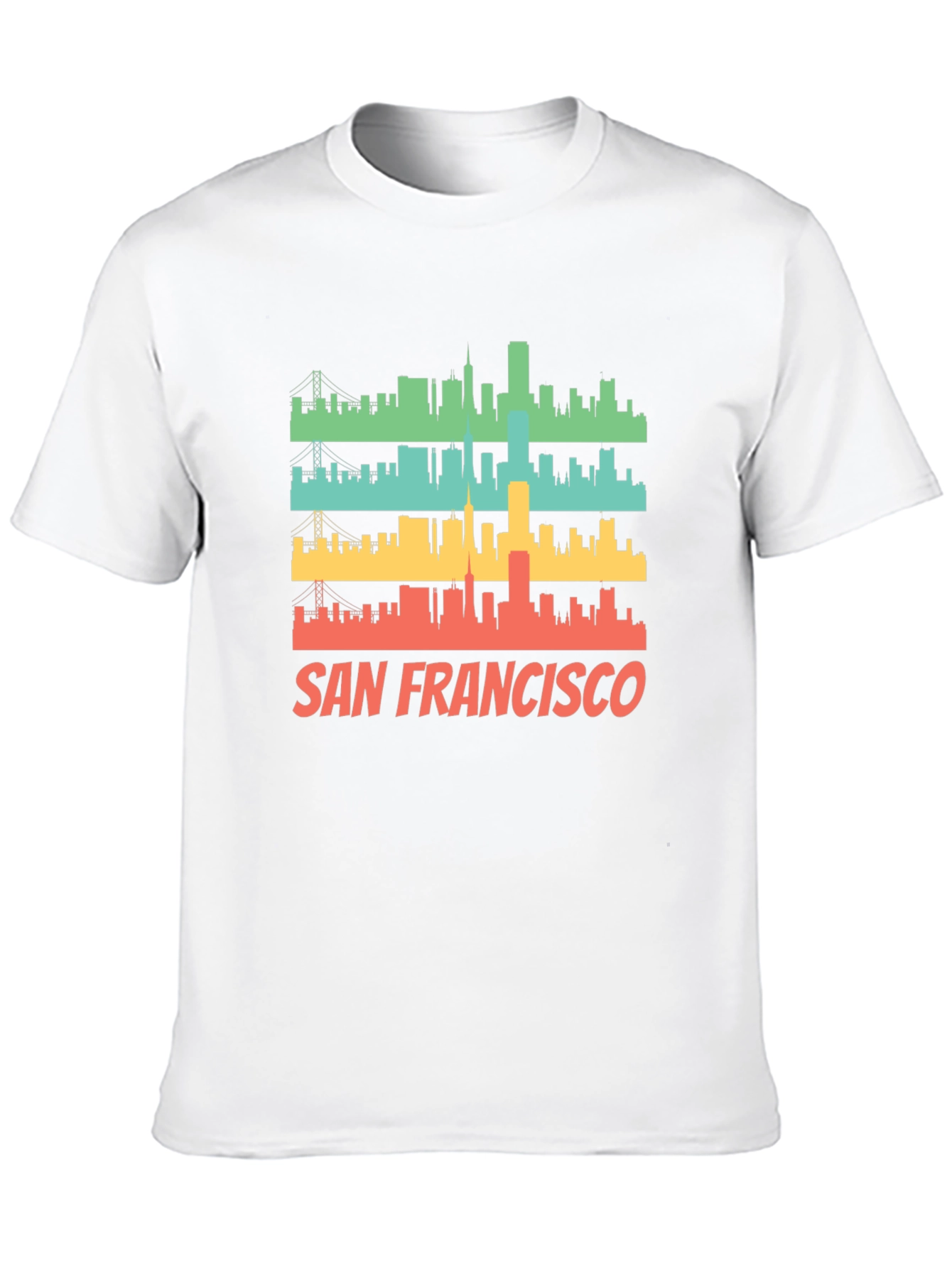 San Francisco Skyline Retro T-Shirt