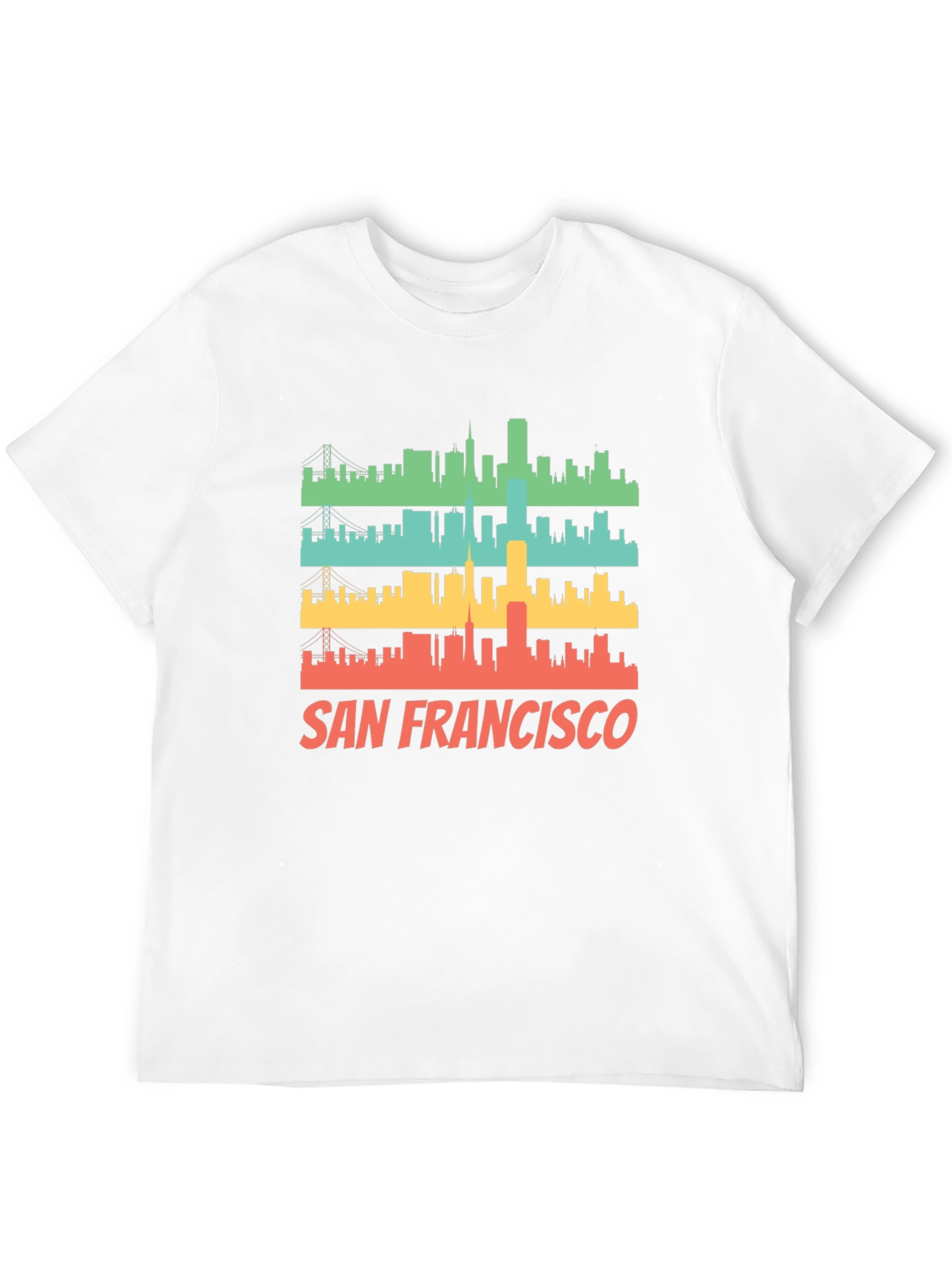 San Francisco Skyline Retro T-Shirt