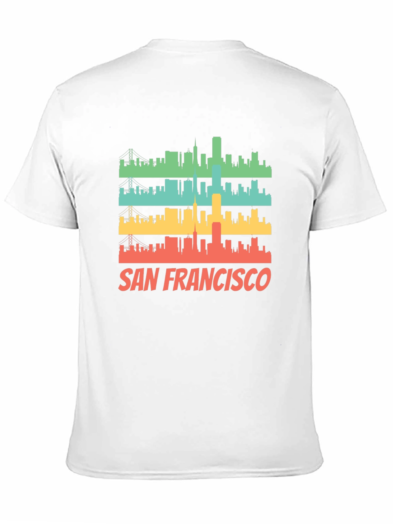 San Francisco Skyline Retro T-Shirt