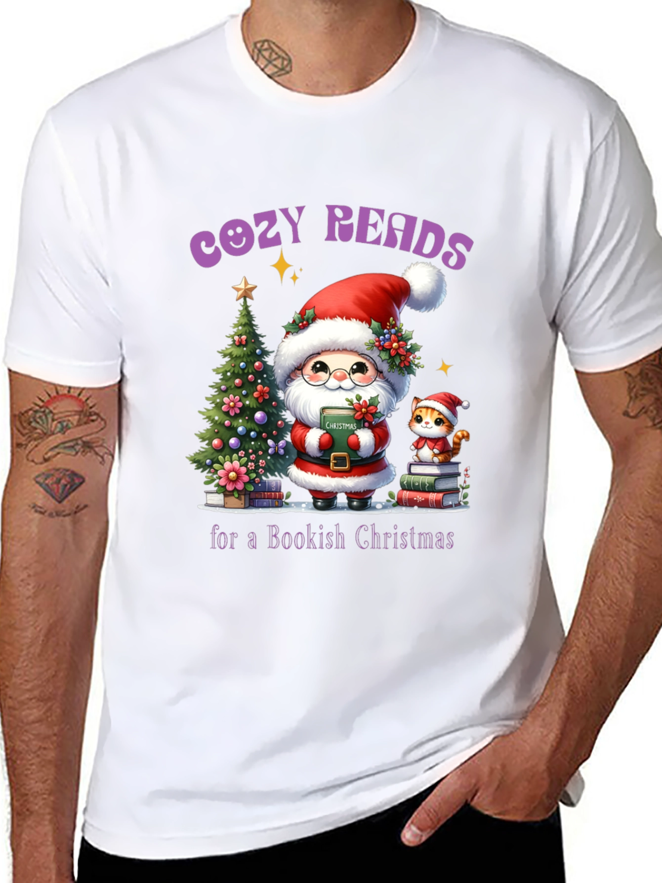 Cozy Reads Christmas T-Shirt