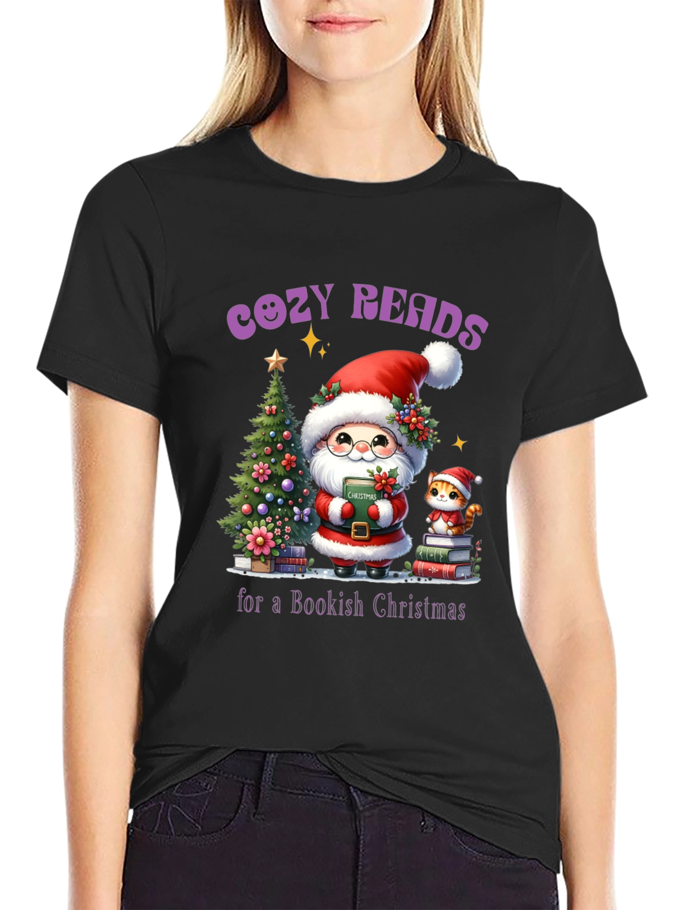 Cozy Reads Christmas T-Shirt