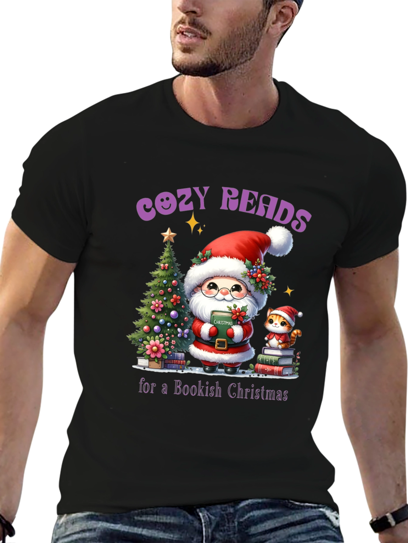 Cozy Reads Christmas T-Shirt