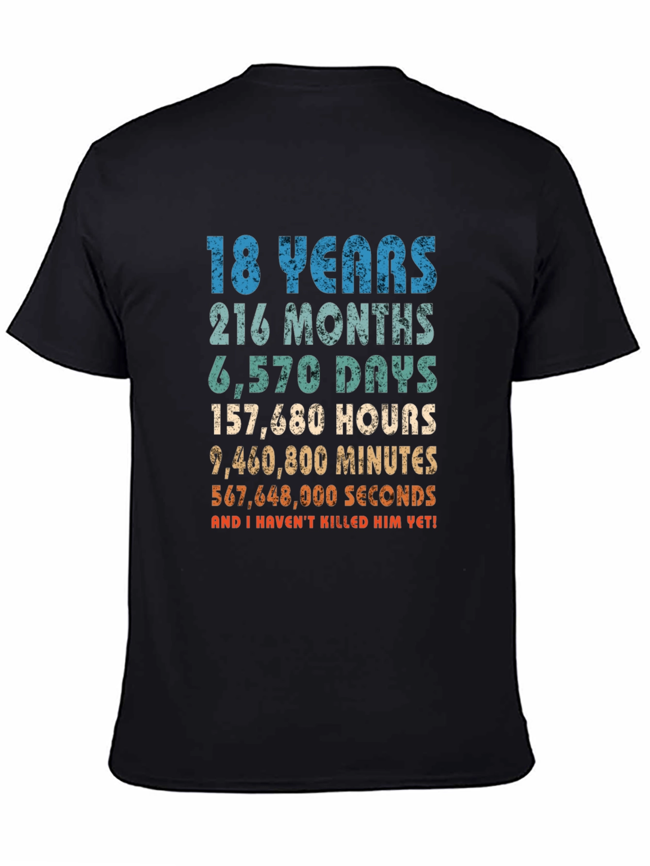 18 Years & Counting Funny Graphic T-Shirt
