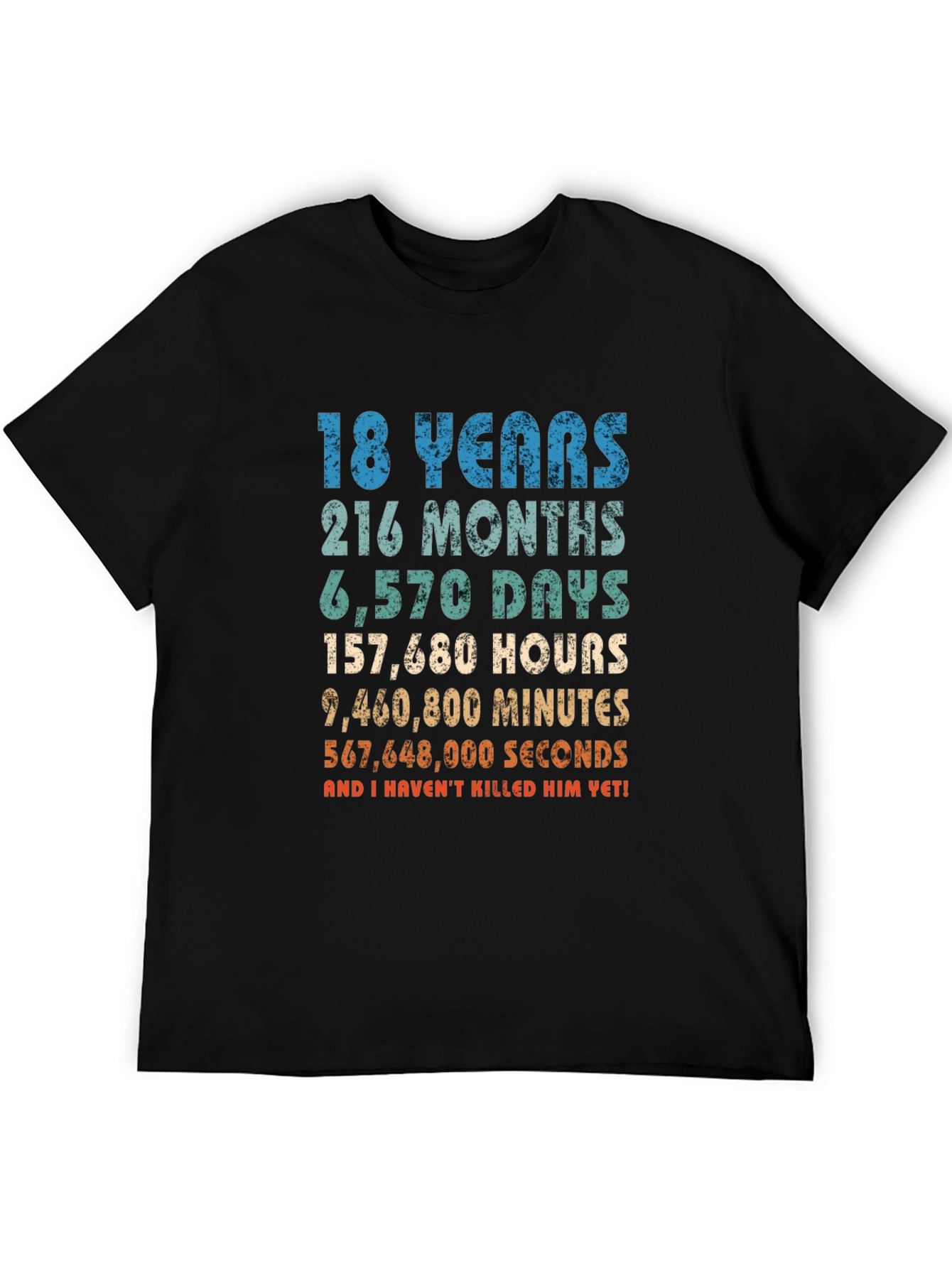 18 Years & Counting Funny Graphic T-Shirt