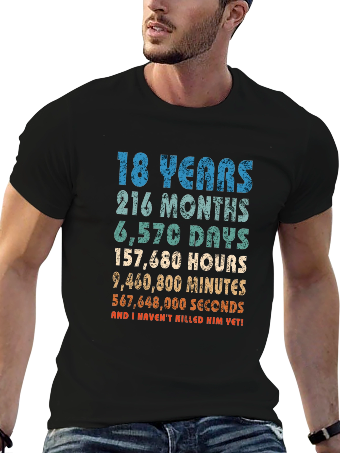 18 Years & Counting Funny Graphic T-Shirt