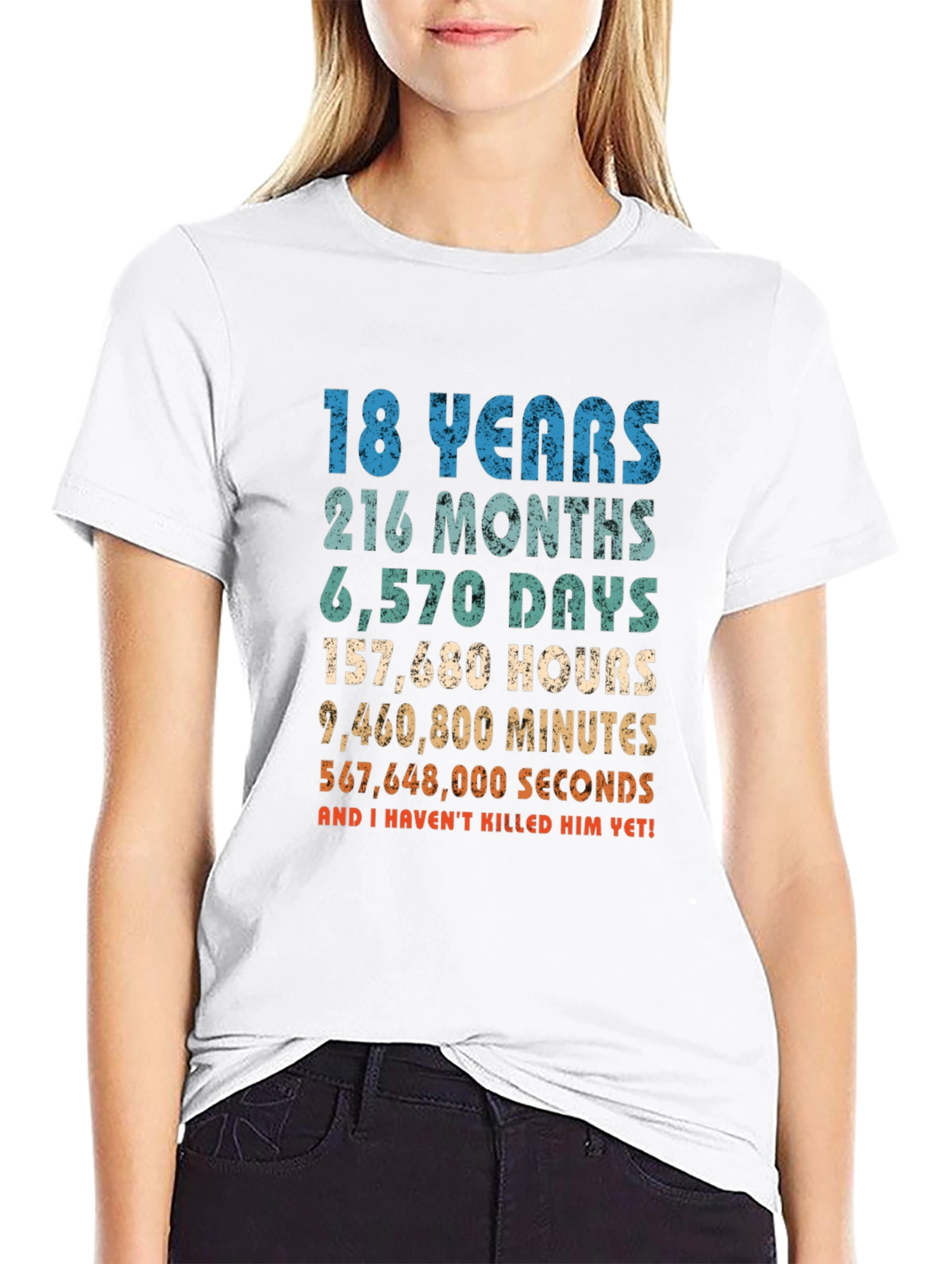 18 Years & Counting Funny Graphic T-Shirt