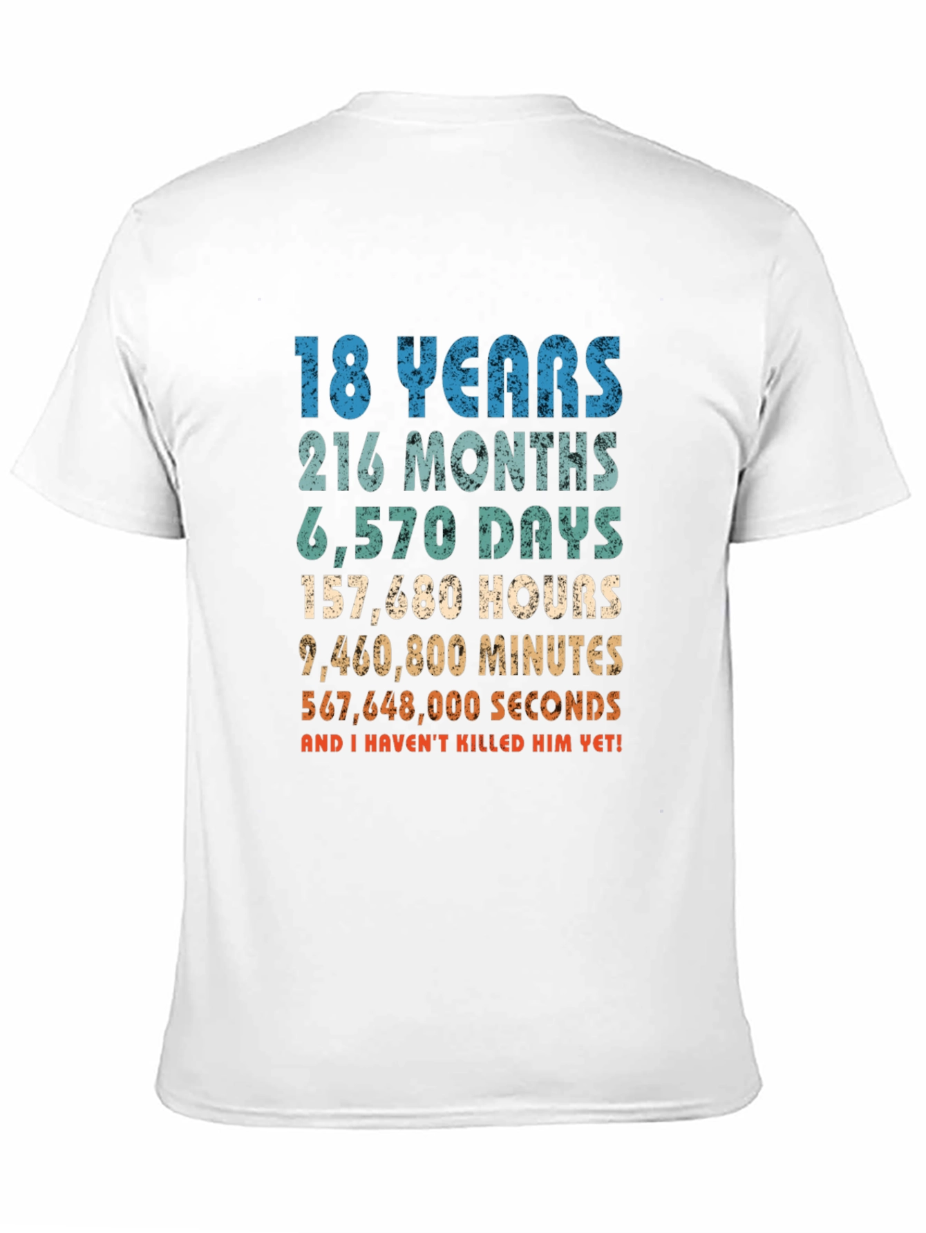 18 Years & Counting Funny Graphic T-Shirt