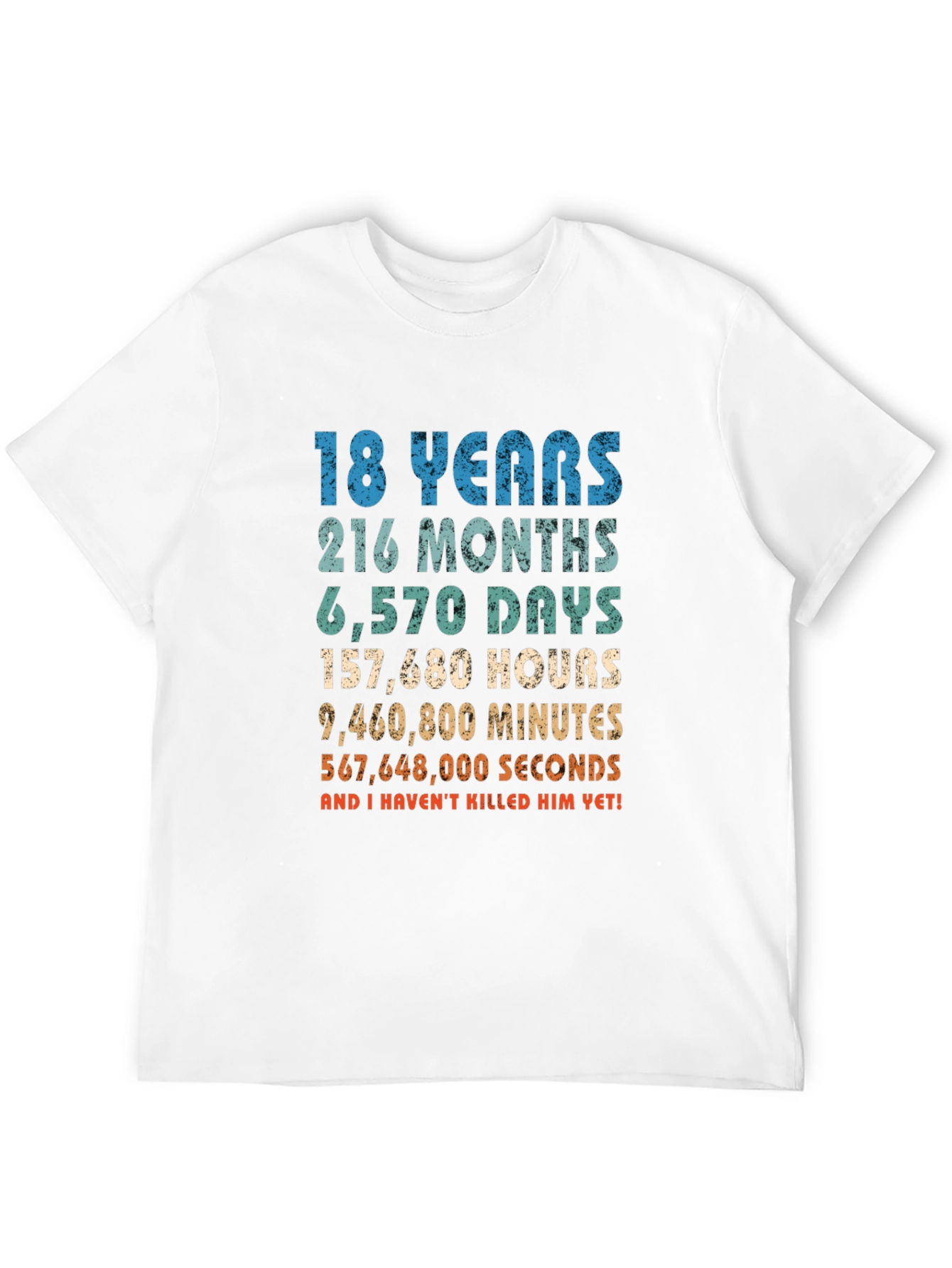 18 Years & Counting Funny Graphic T-Shirt