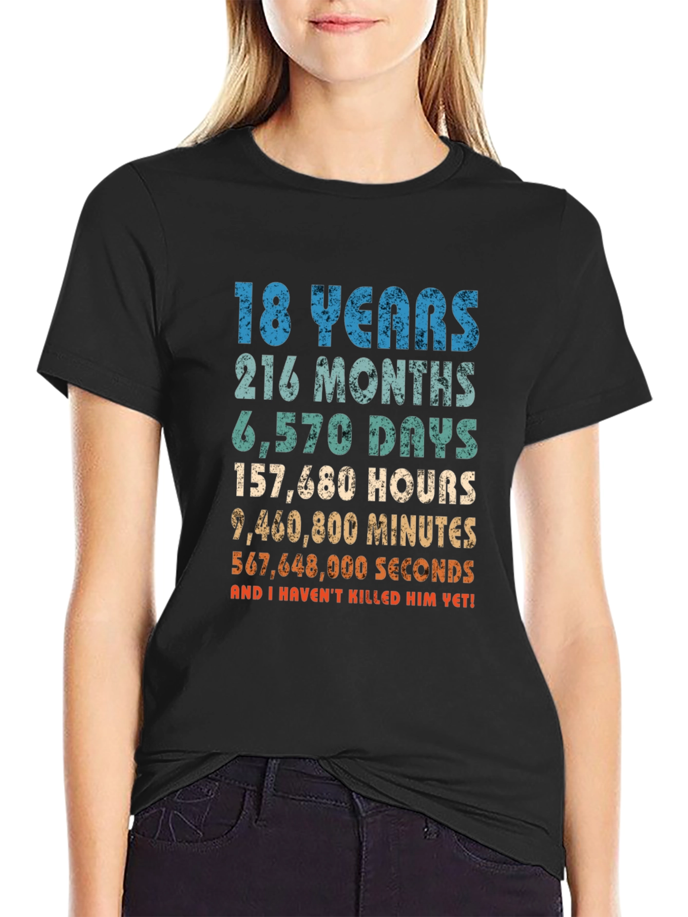 18 Years & Counting Funny Graphic T-Shirt