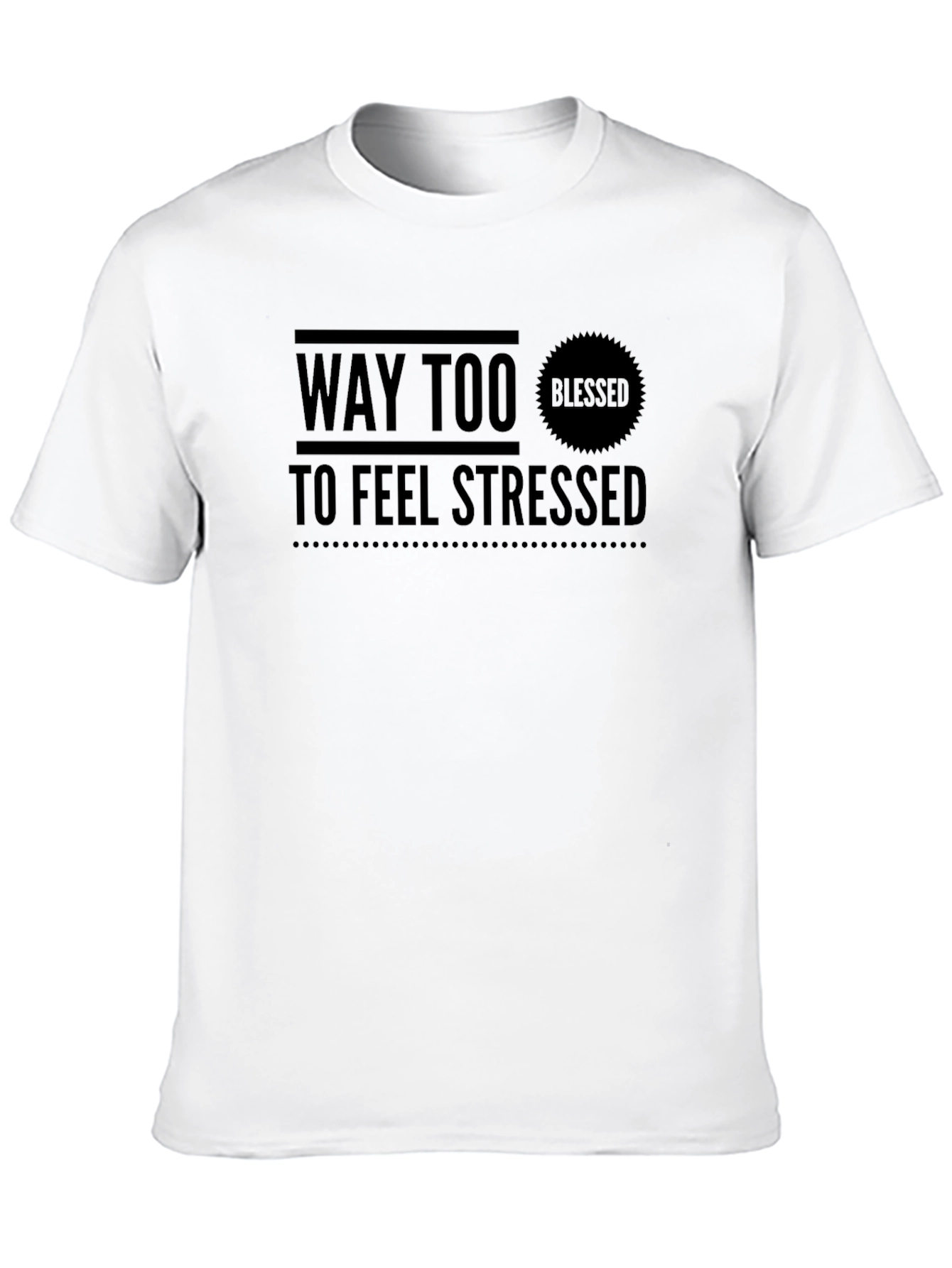 Way Too Blessed Graphic Tee - Black Comfort
