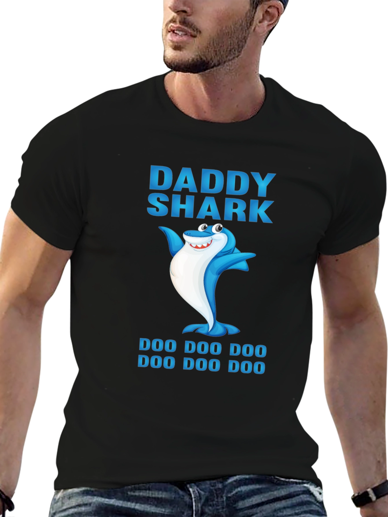 Daddy Shark Graphic Tee - Fun Family T-Shirt