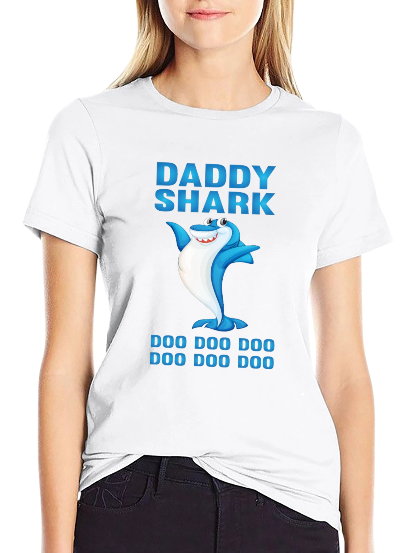 Daddy Shark Graphic Tee - Fun Family T-Shirt