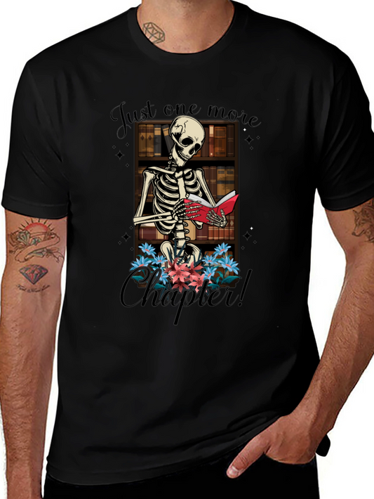 Just One More Chapter Skeleton T-Shirt