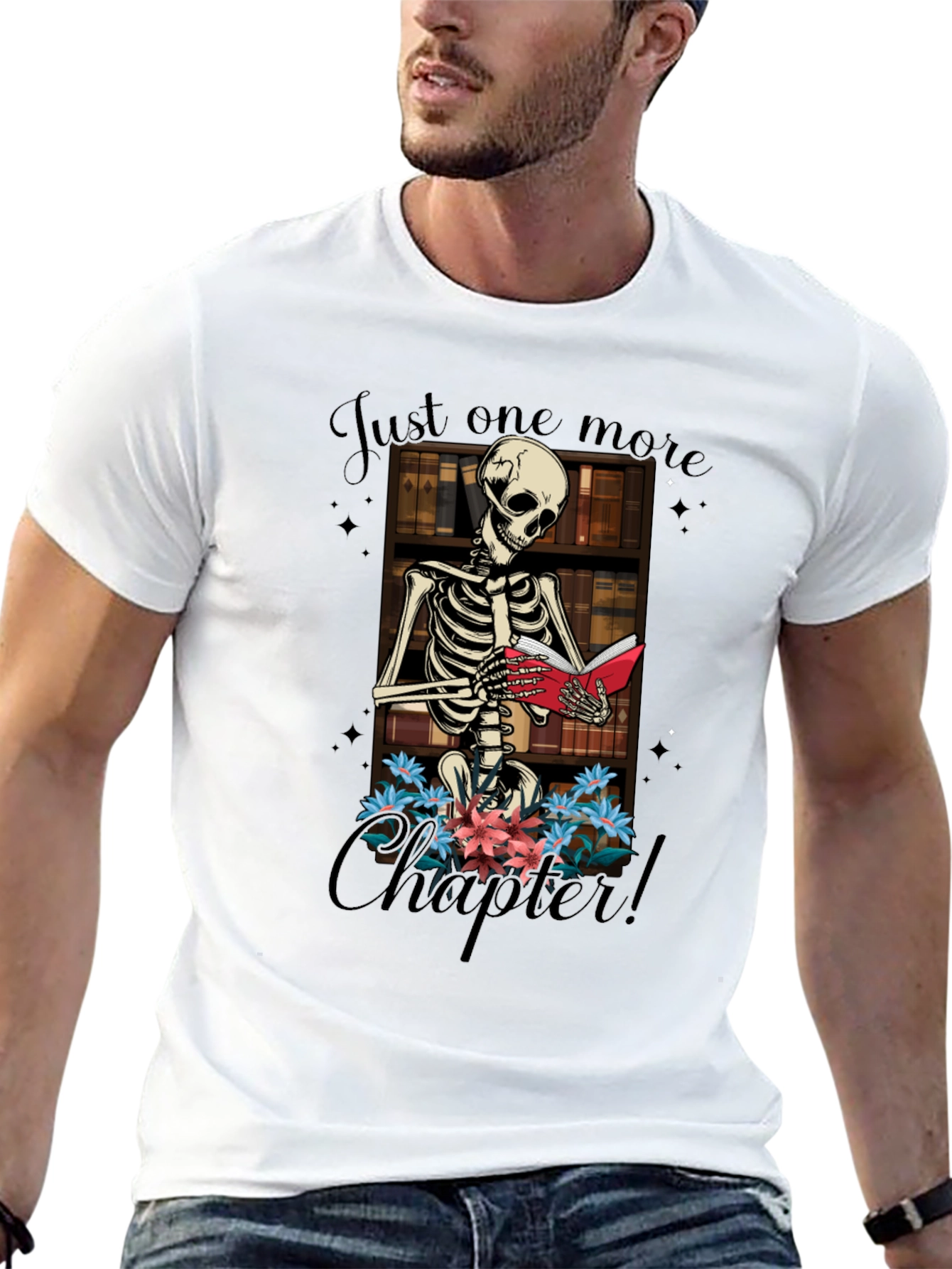 Just One More Chapter Skeleton T-Shirt