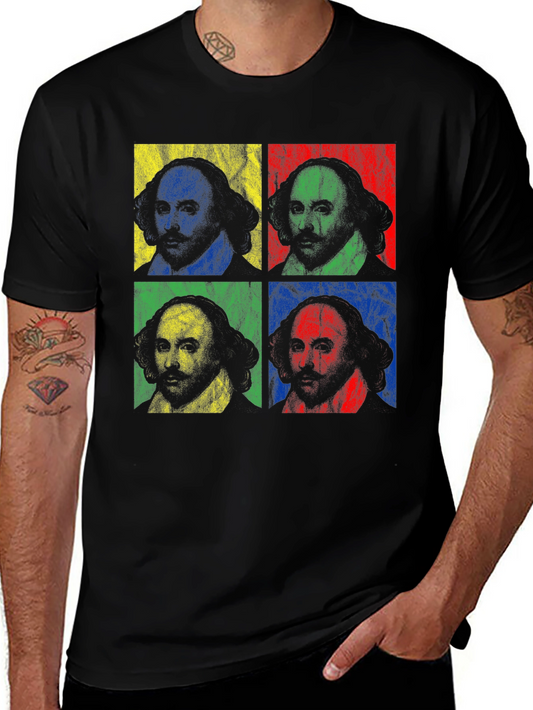 Shakespeare Pop Art T-Shirt - Literary Style
