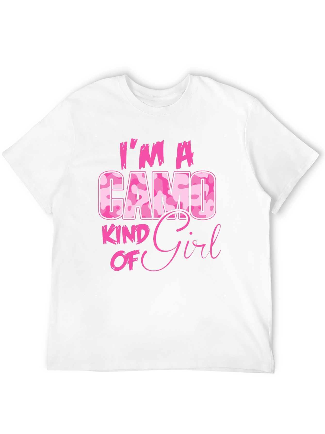 Camo Kind of Girl T-Shirt - Pink Camouflage