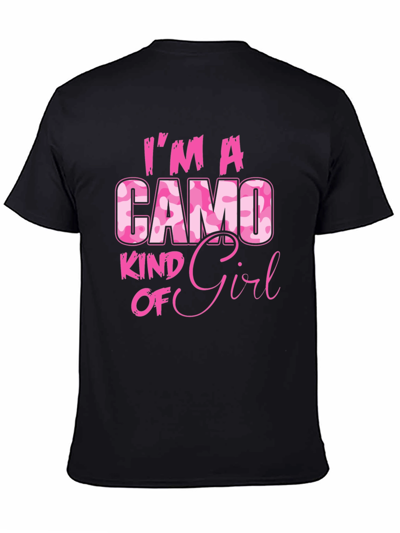 Camo Kind of Girl T-Shirt - Pink Camouflage