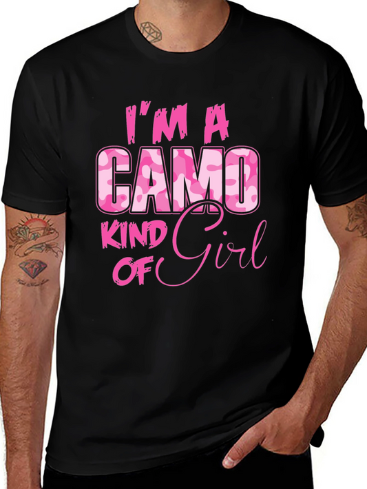 Camo Kind of Girl T-Shirt - Pink Camouflage