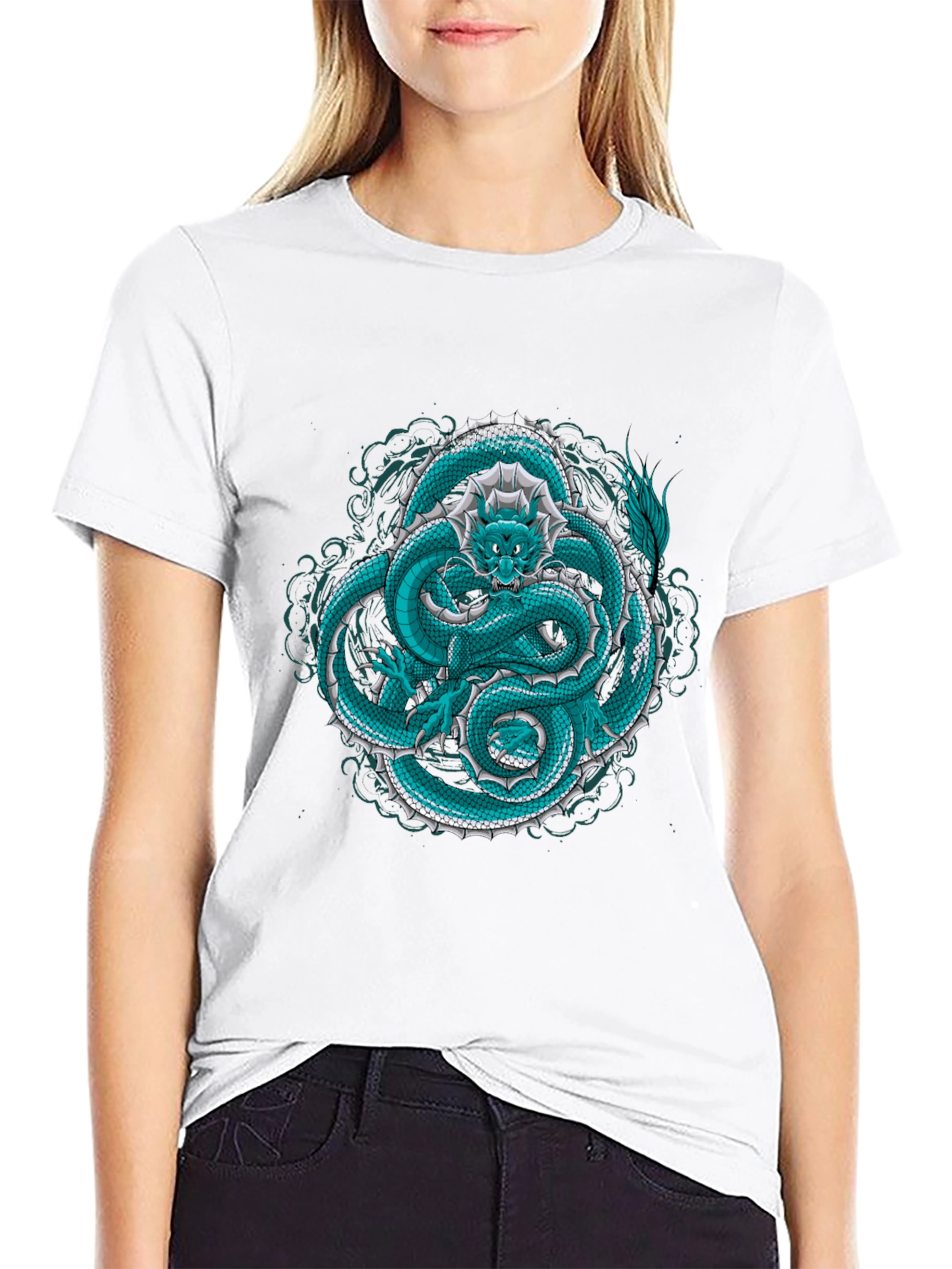 Dragon Graphic Tee - Cool Mythical Creature Shirt