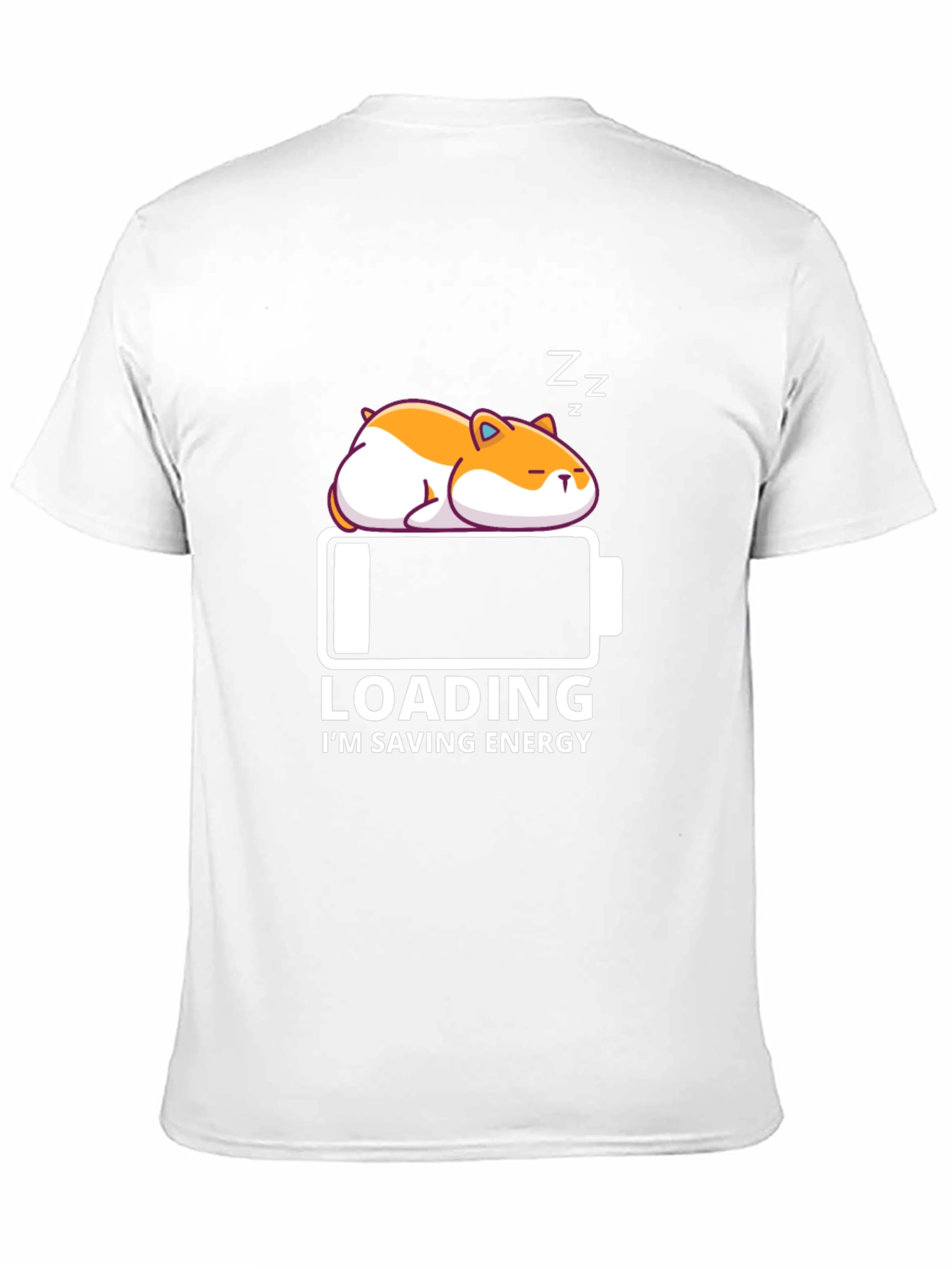 Loading Sleepy Hamster Graphic T-Shirt - Saving Energy Mode