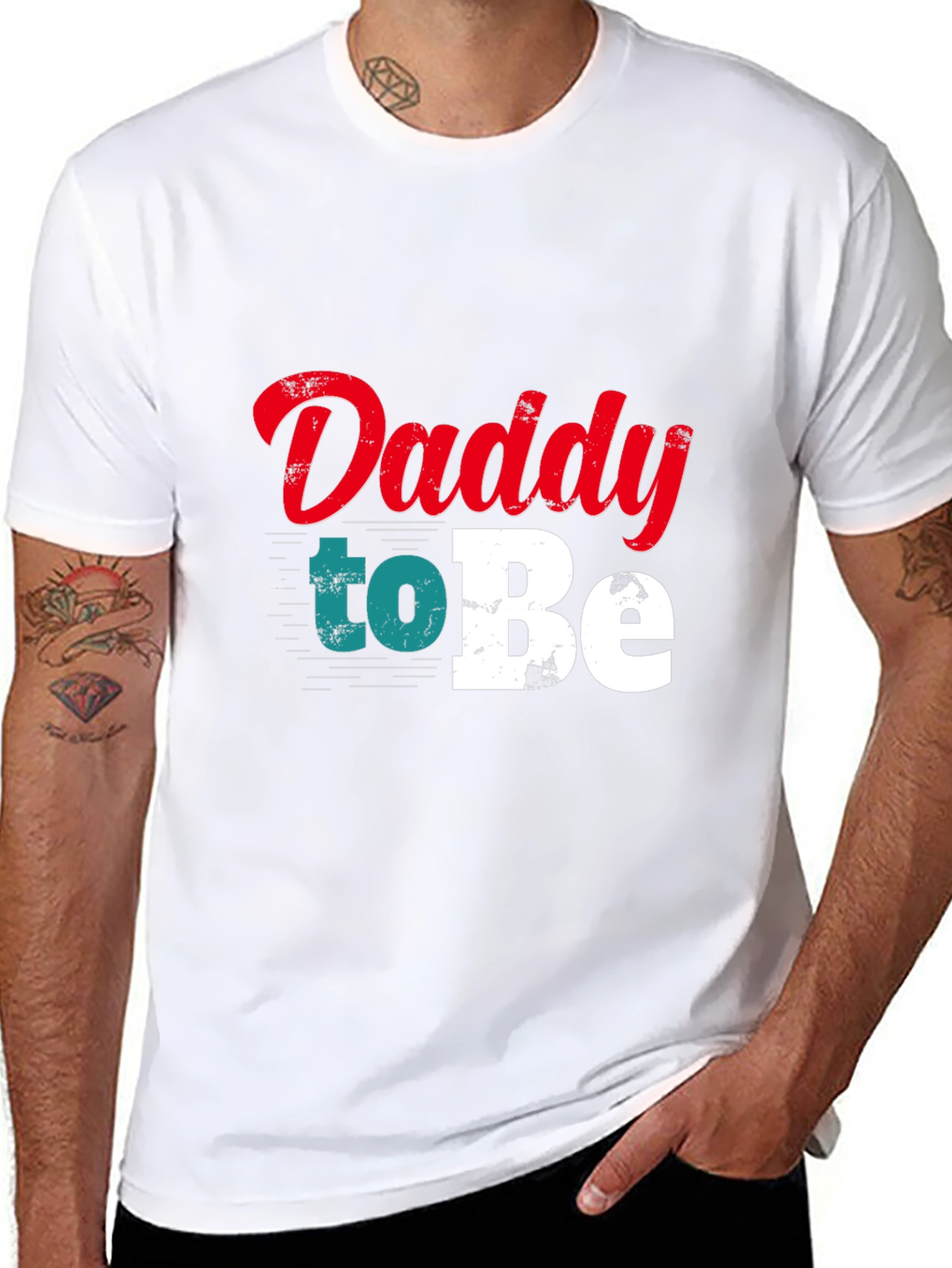 Daddy To Be Graphic Tee - Black T-Shirt