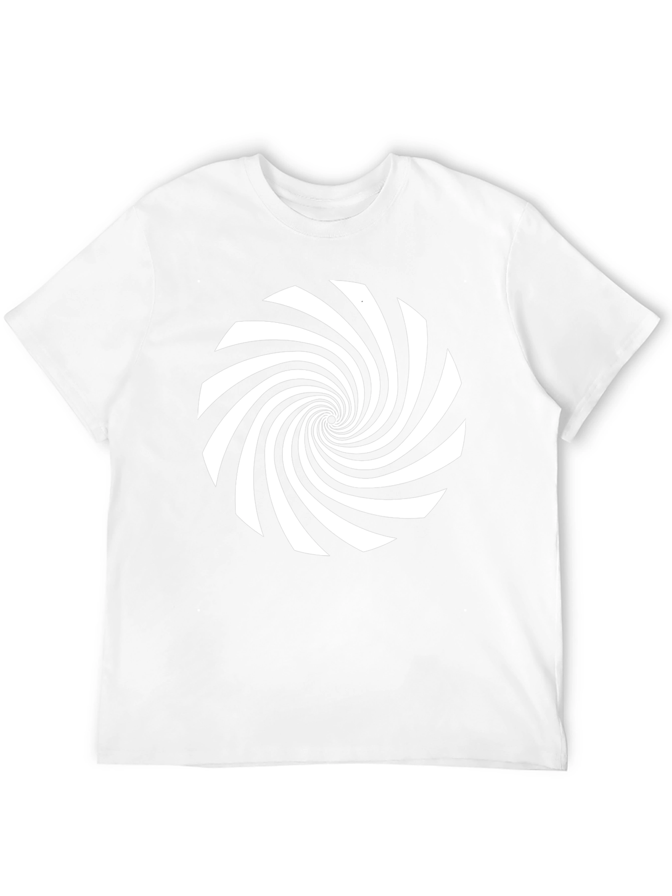 Hypnotic Spiral Graphic Tee - Black Cotton Comfort