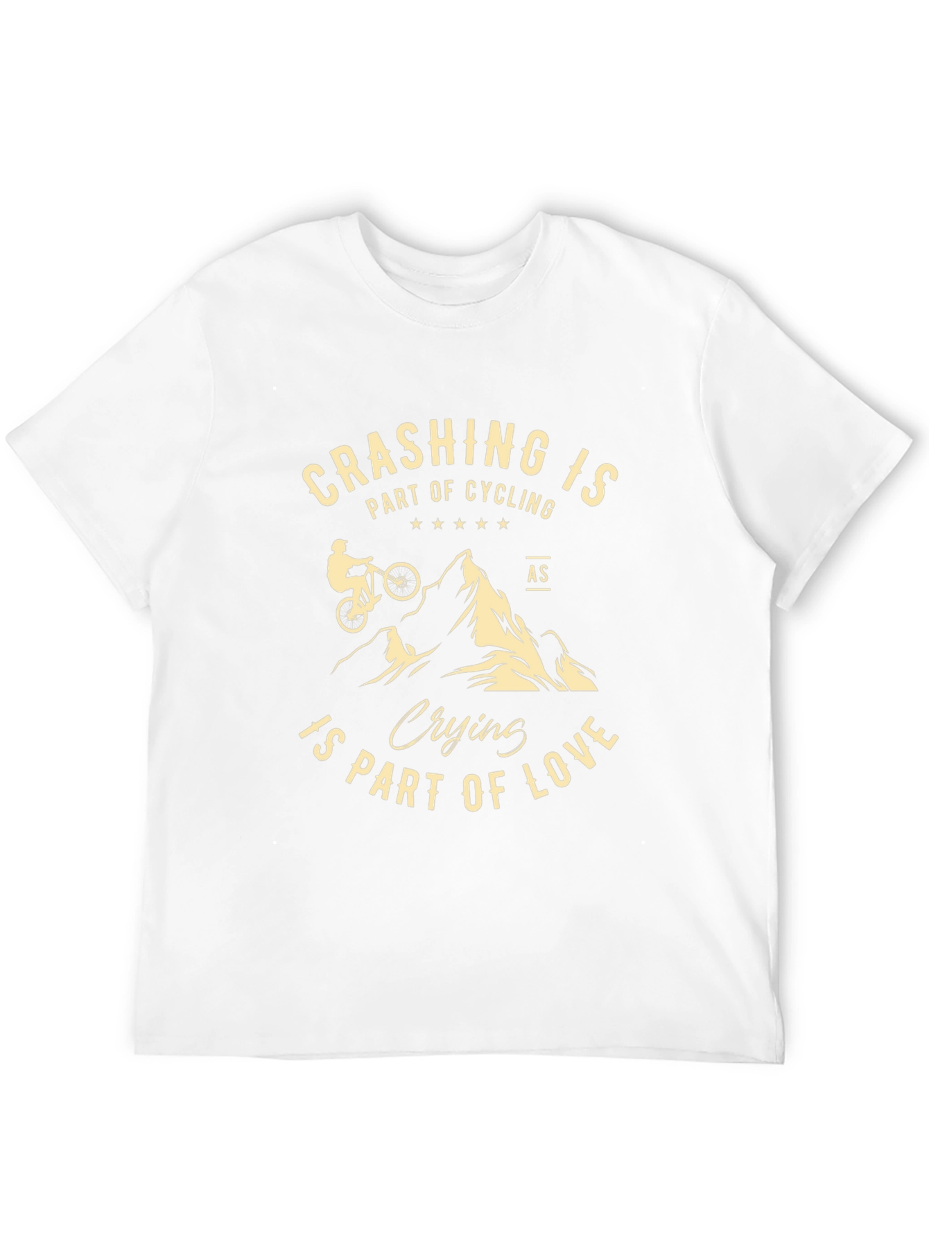 Crashing is Part of Cycling Graphic Tee