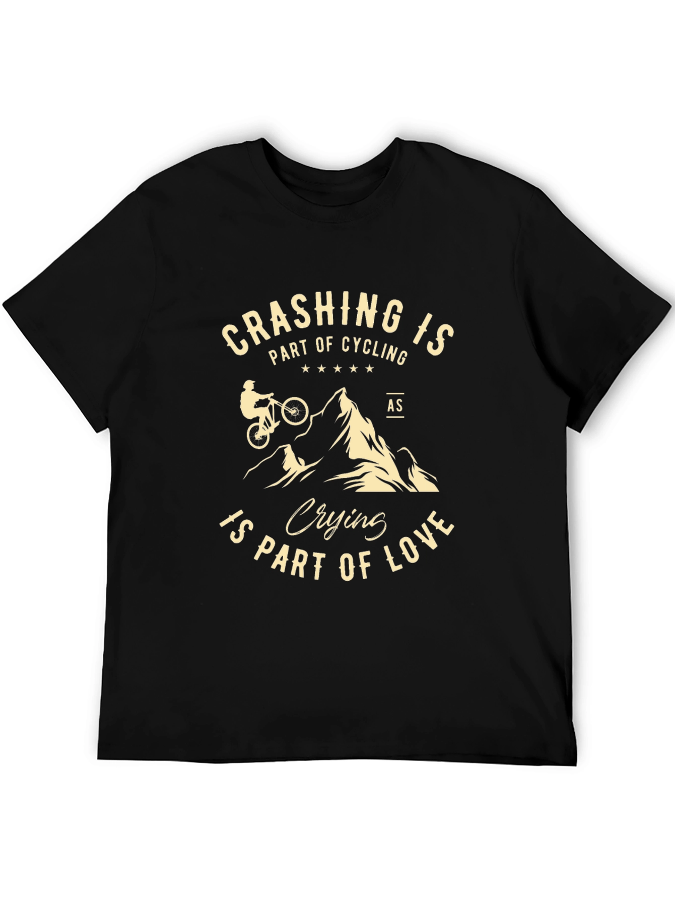 Crashing is Part of Cycling Graphic Tee