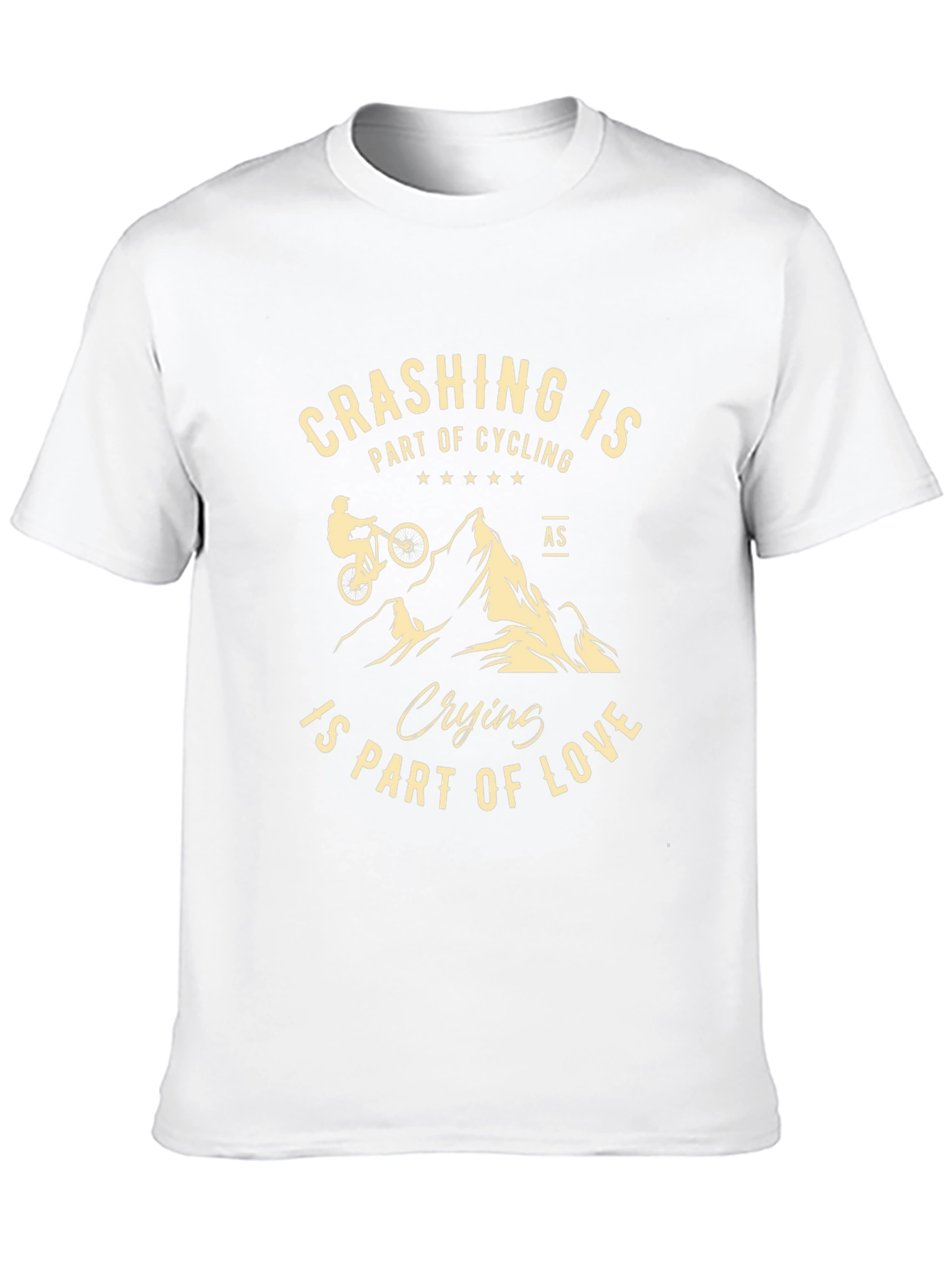 Crashing is Part of Cycling Graphic Tee