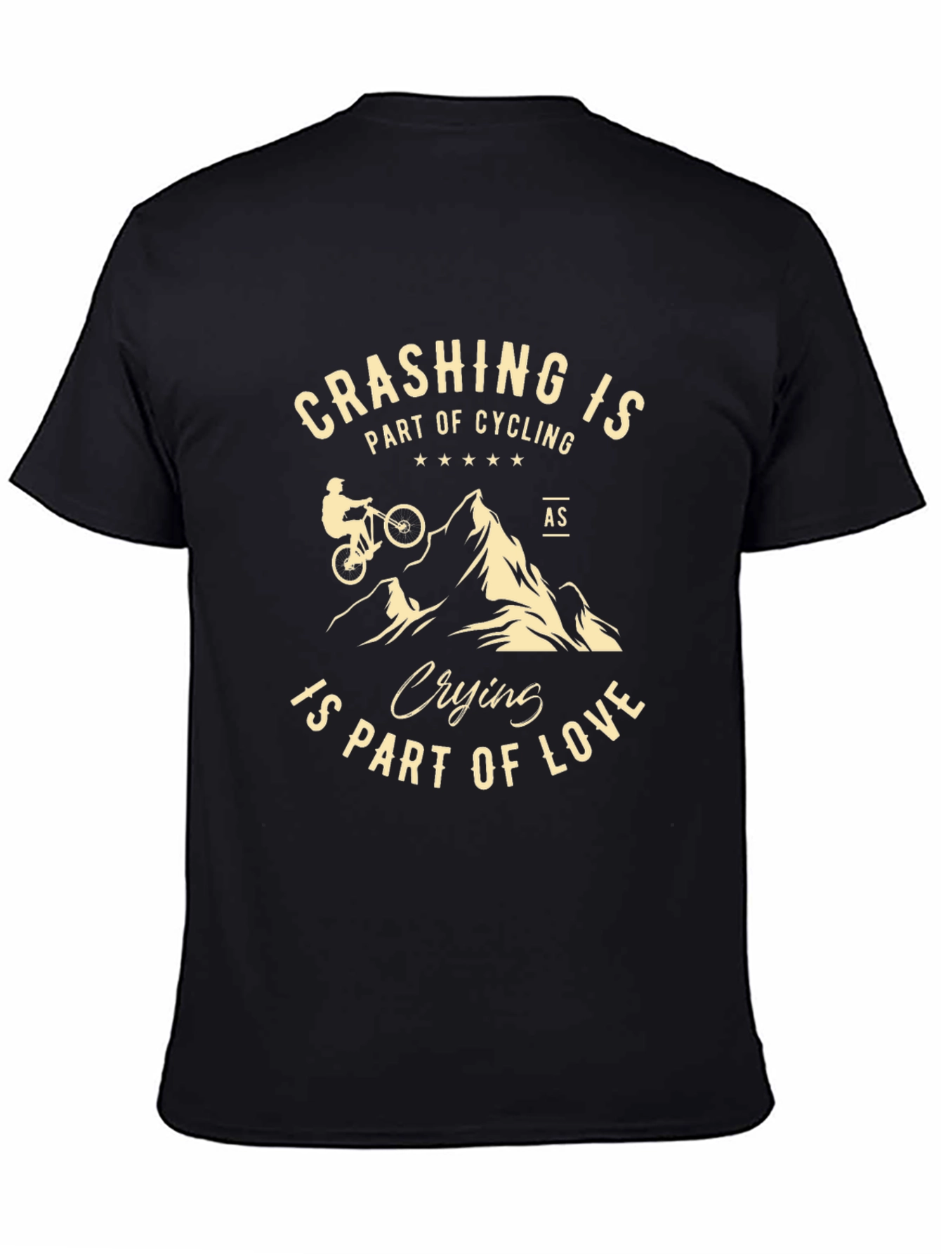 Crashing is Part of Cycling Graphic Tee