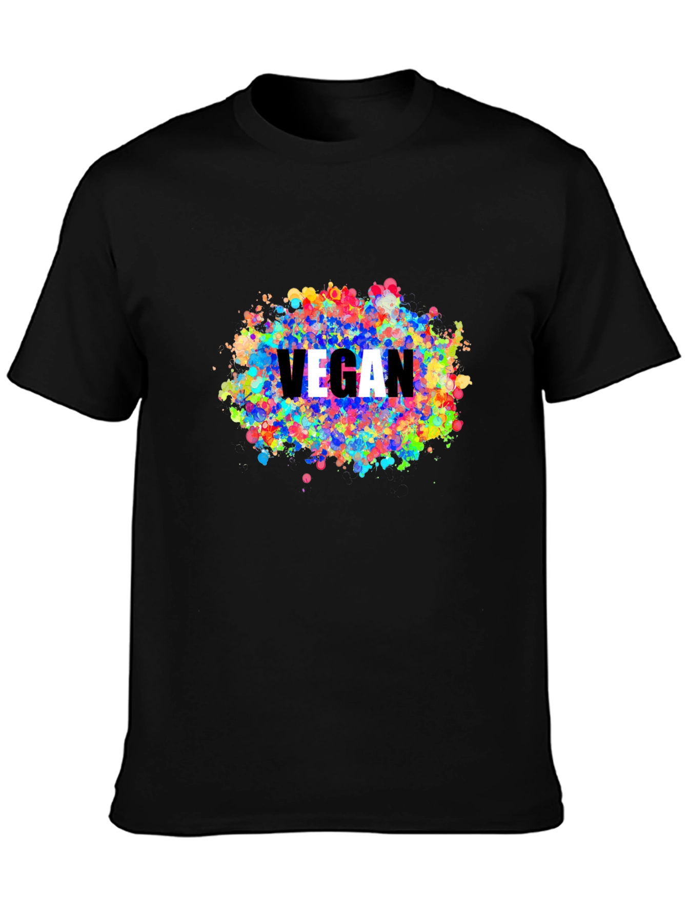 Vegan Colorful Splatter T-Shirt