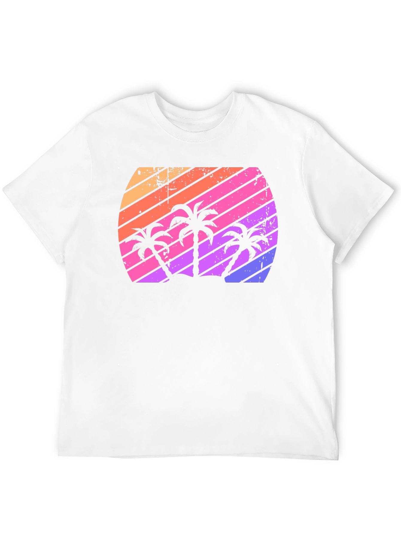 Retro Sunset Palm Tree T-Shirt