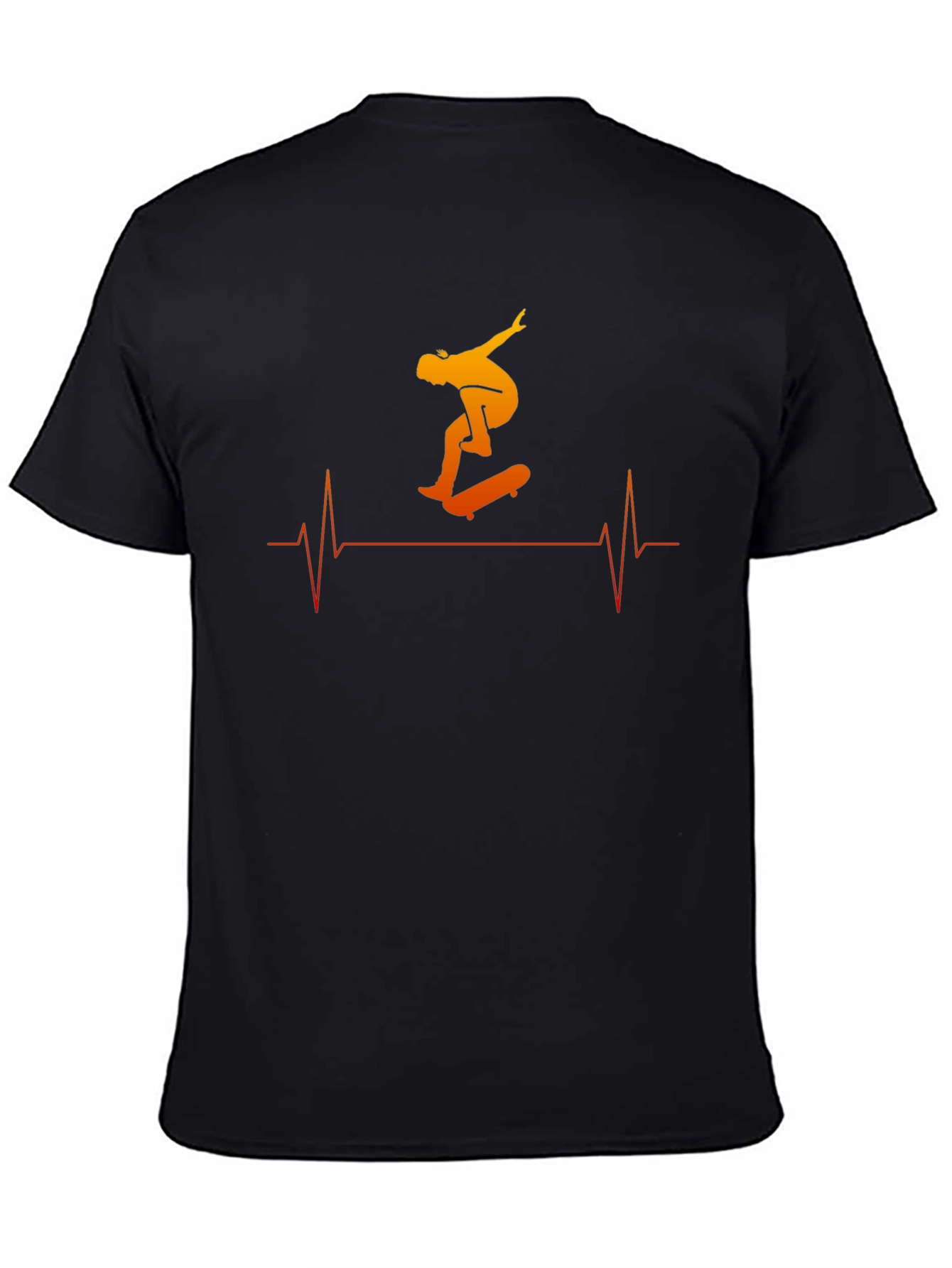 Skateboarding Heartbeat Tee - Cool Graphic T-Shirt