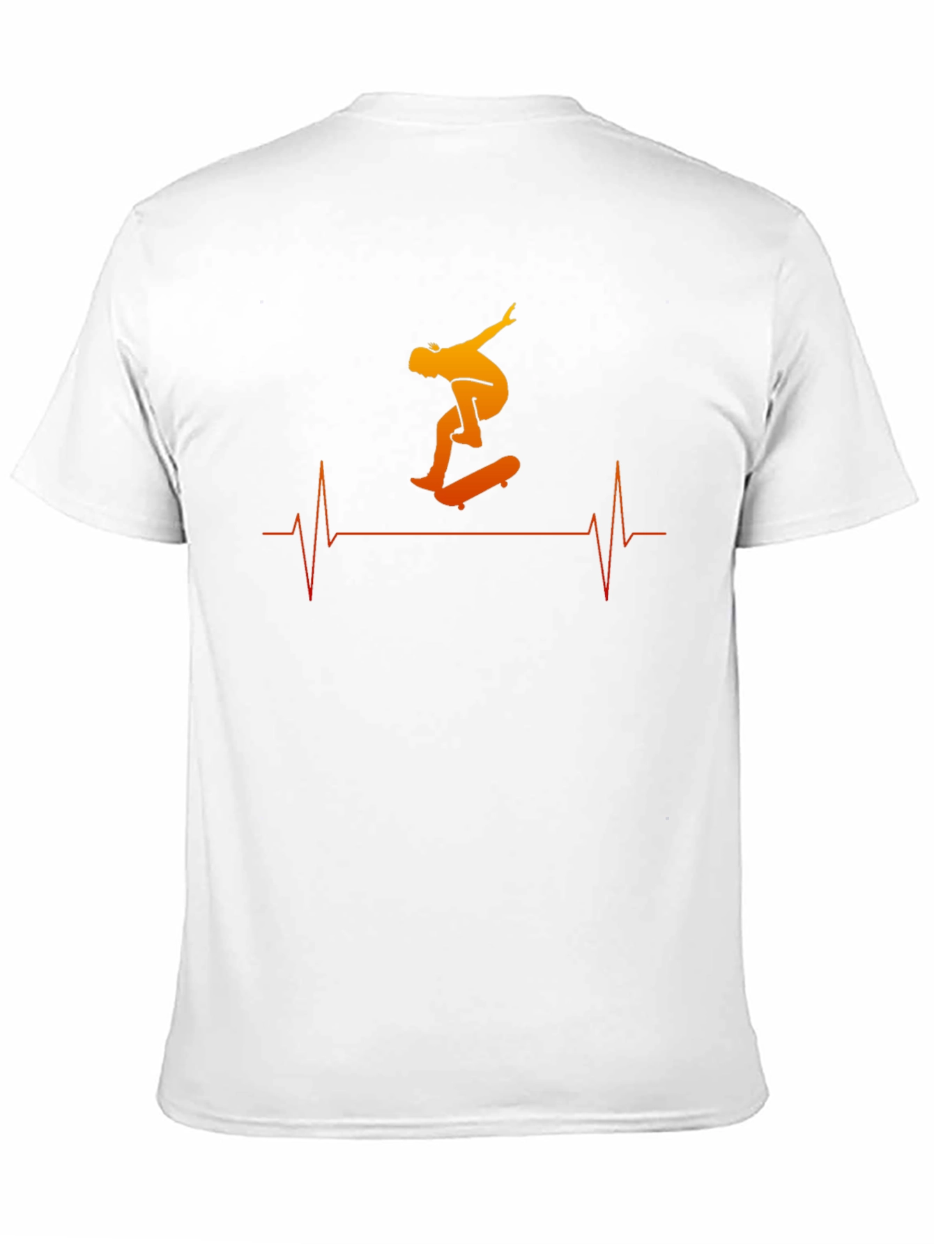 Skateboarding Heartbeat Tee - Cool Graphic T-Shirt