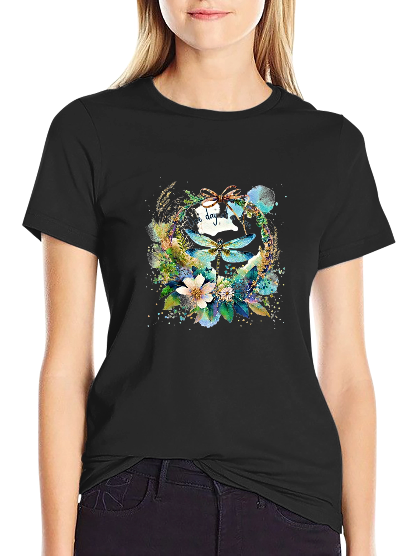 Dragonfly Wreath Graphic Tee