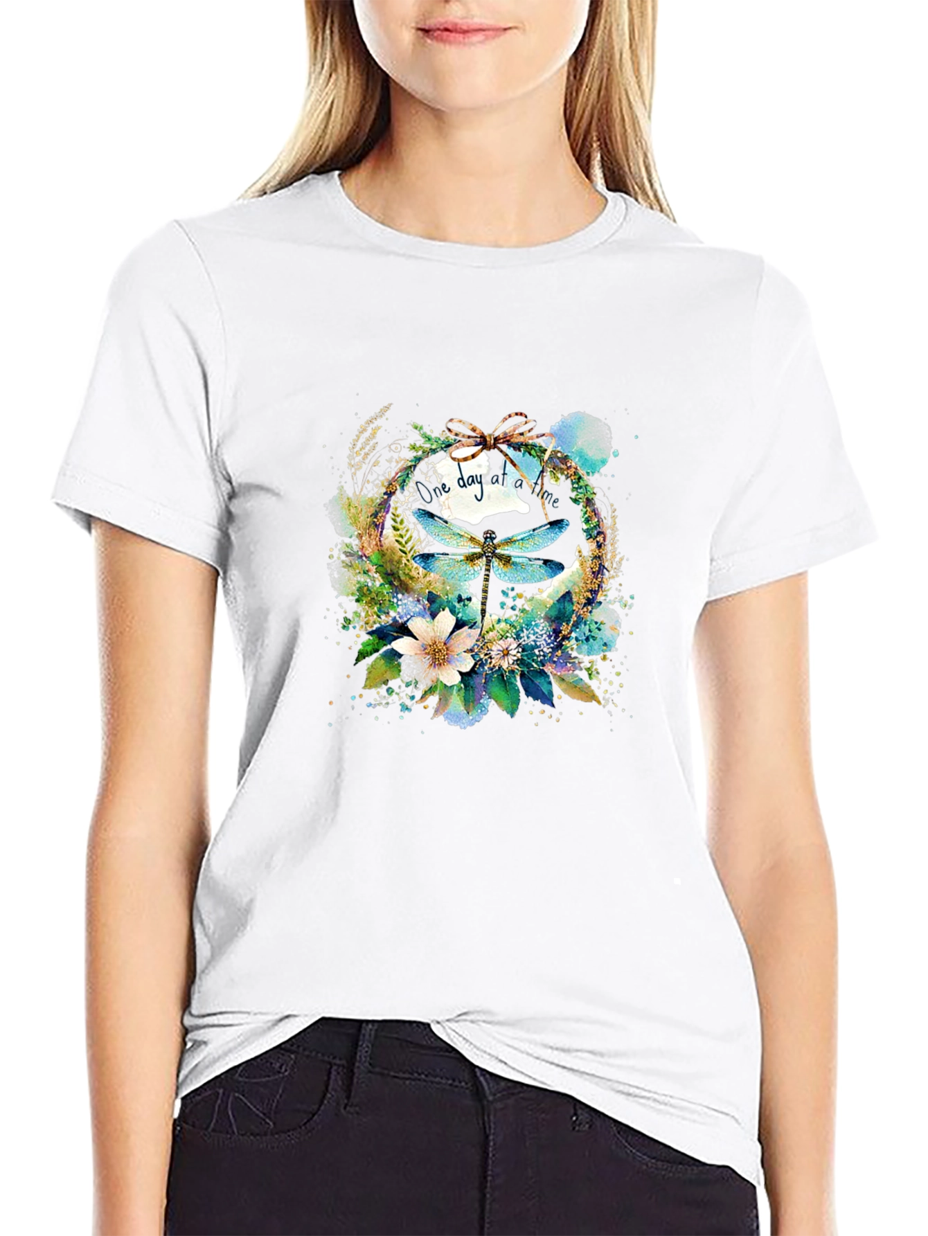 Dragonfly Wreath Graphic Tee