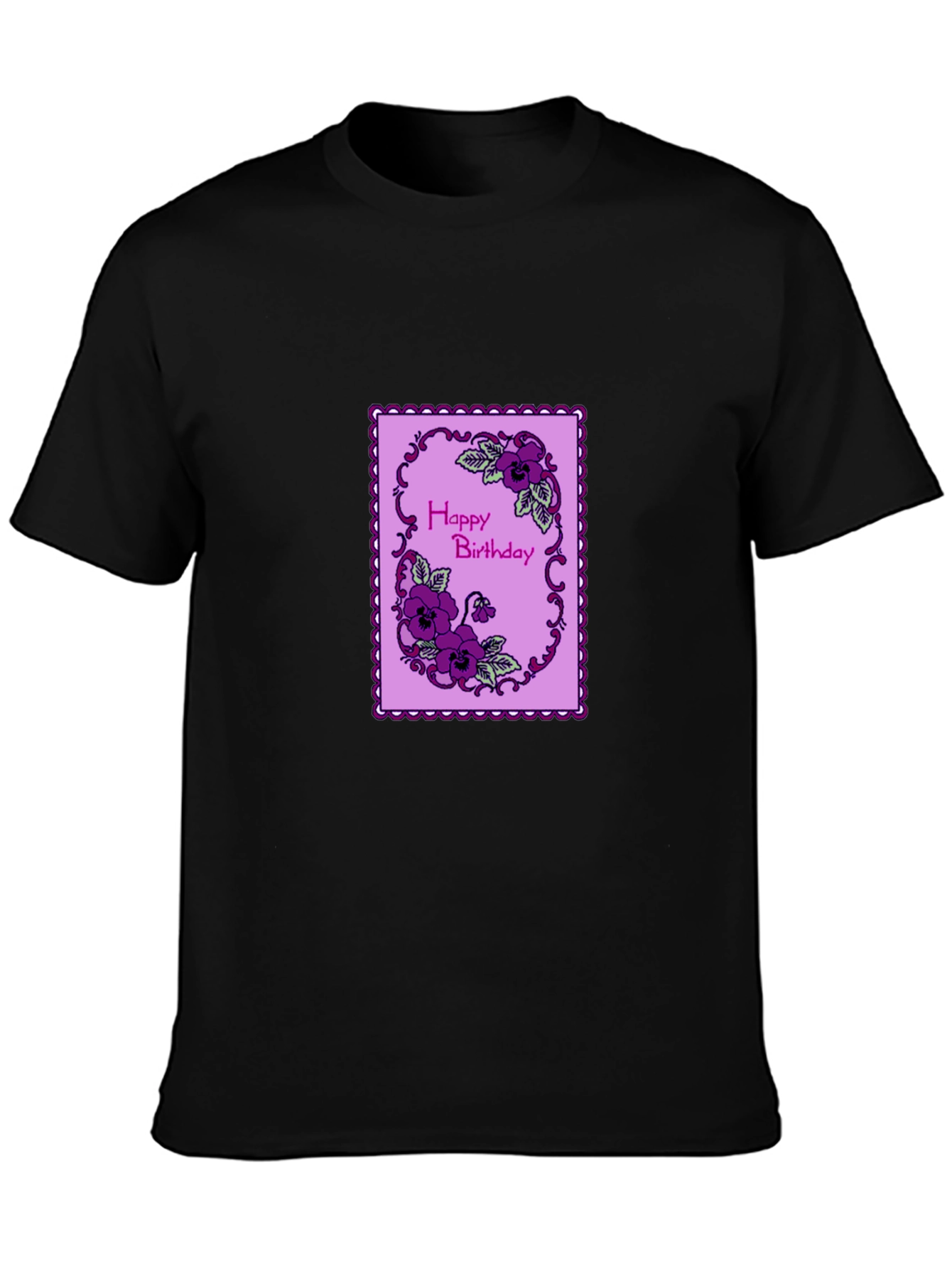 Happy Birthday Floral T-Shirt