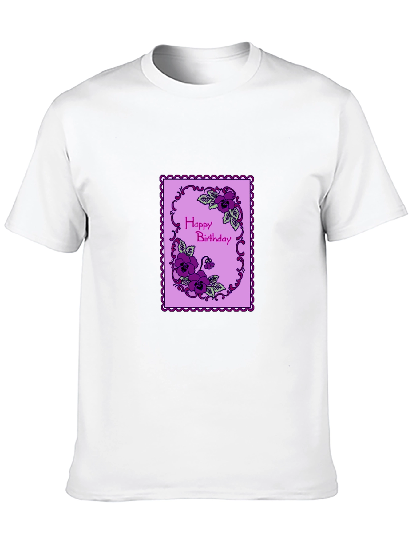 Happy Birthday Floral T-Shirt