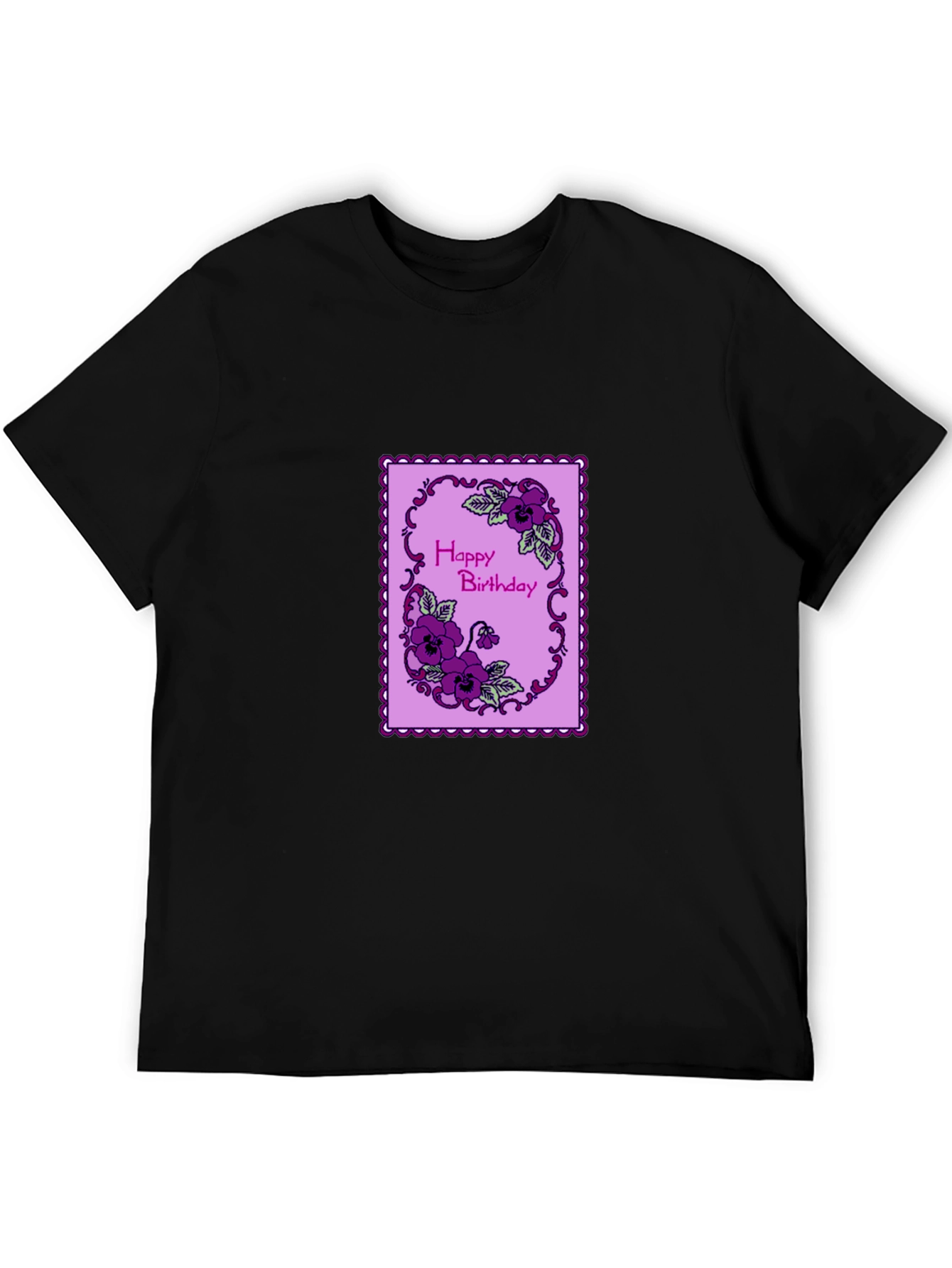 Happy Birthday Floral T-Shirt