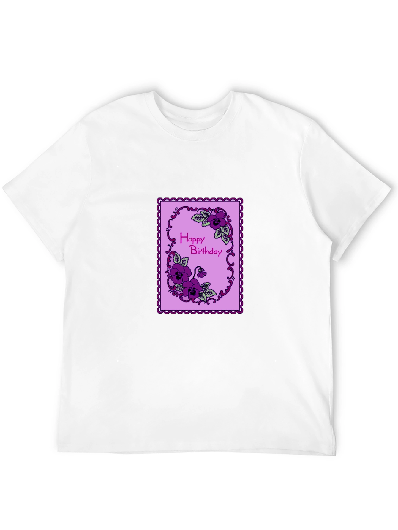 Happy Birthday Floral T-Shirt